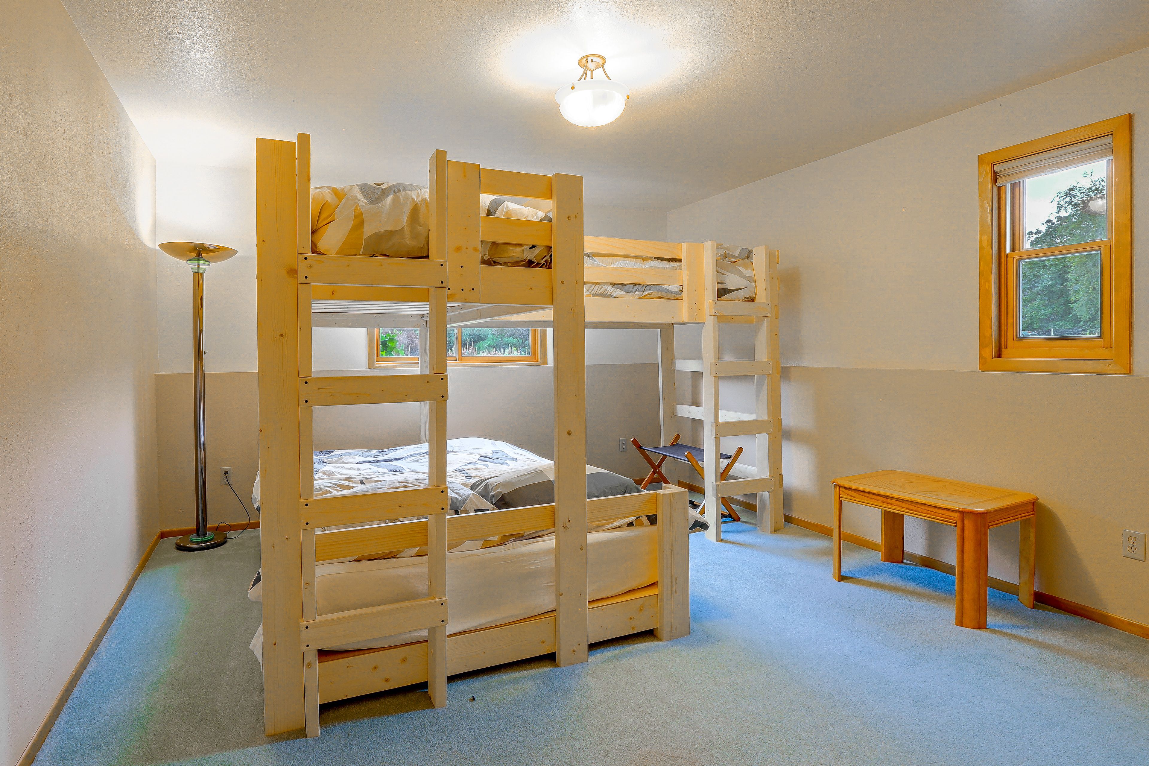 Bedroom 4 | Queen Bed | 2 Lofted Twin Beds | Lower Level