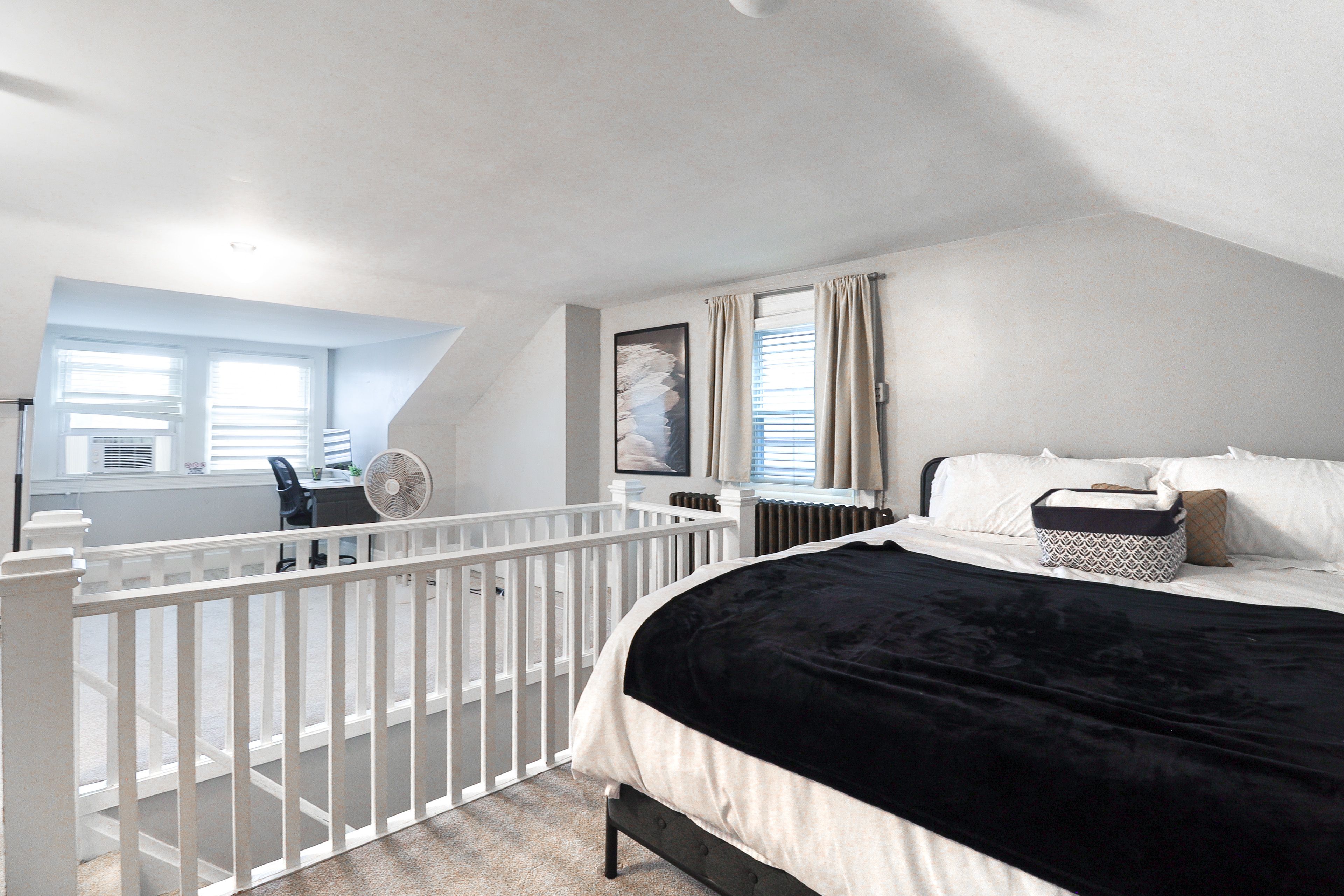 Bedroom 3 (Loft) | King Bed | Workspace | 3rd Level