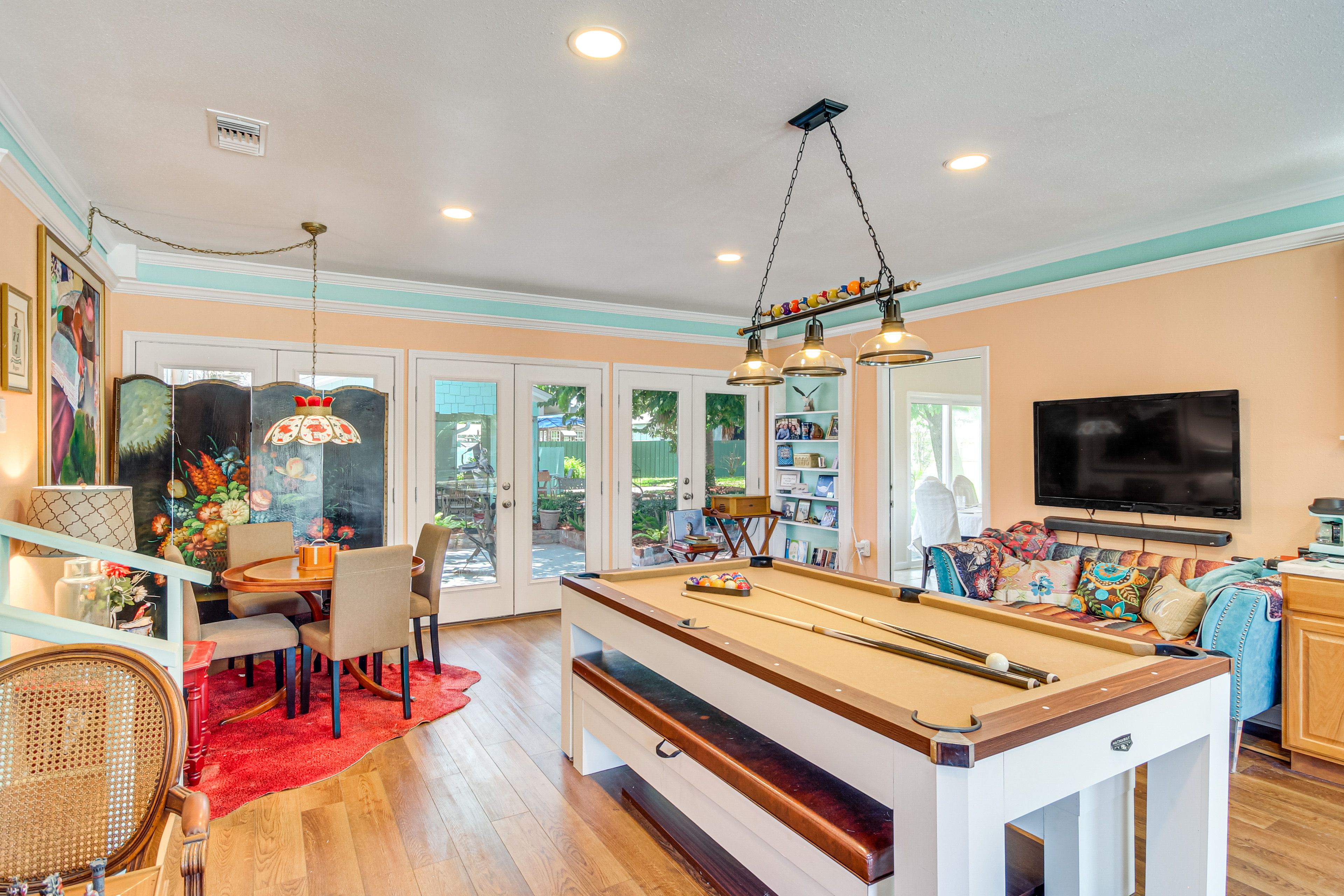 Game Room | Pool, Poker & Chess Tables | Popcorn Machine