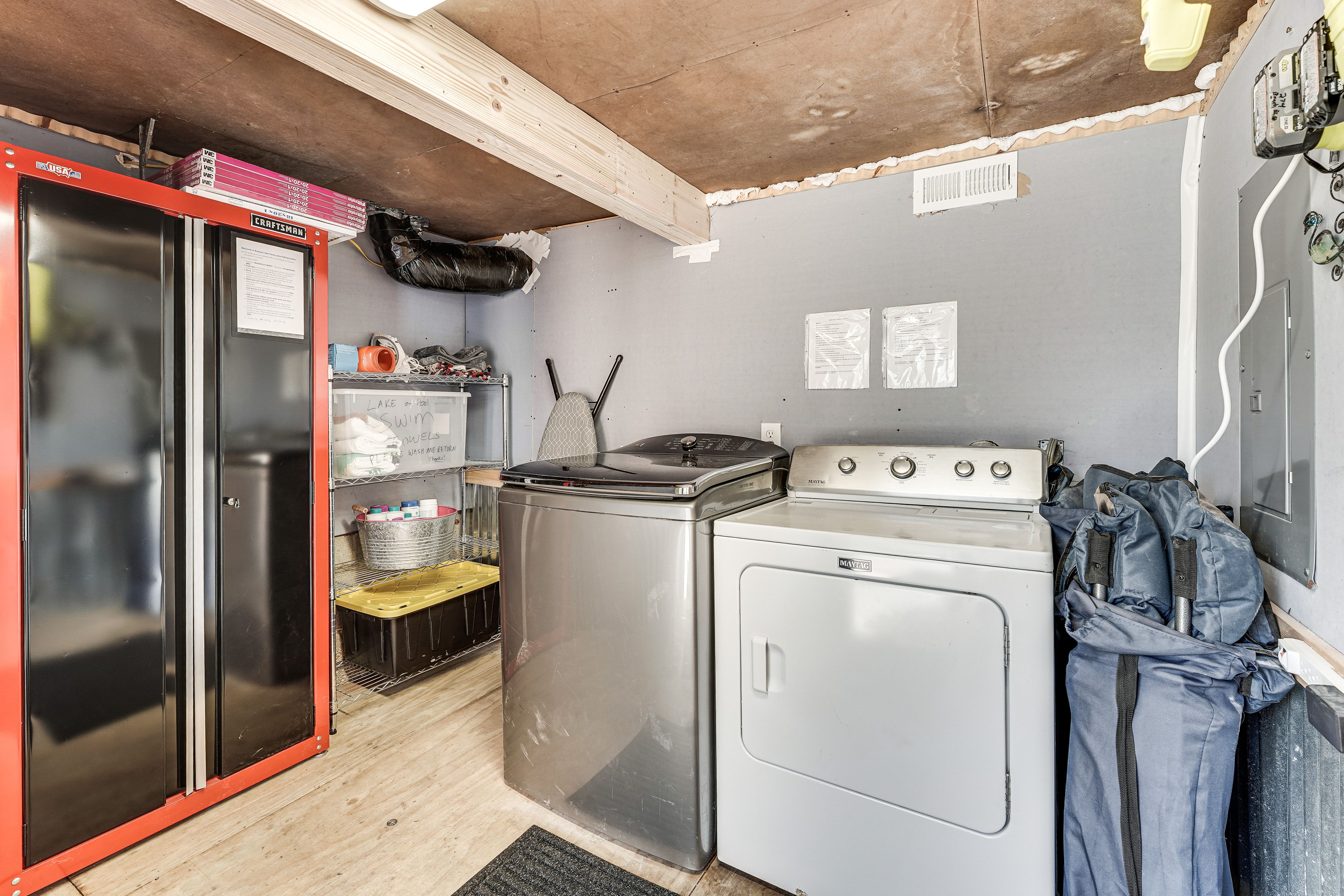 Laundry + Supply Room | Washer & Dryer