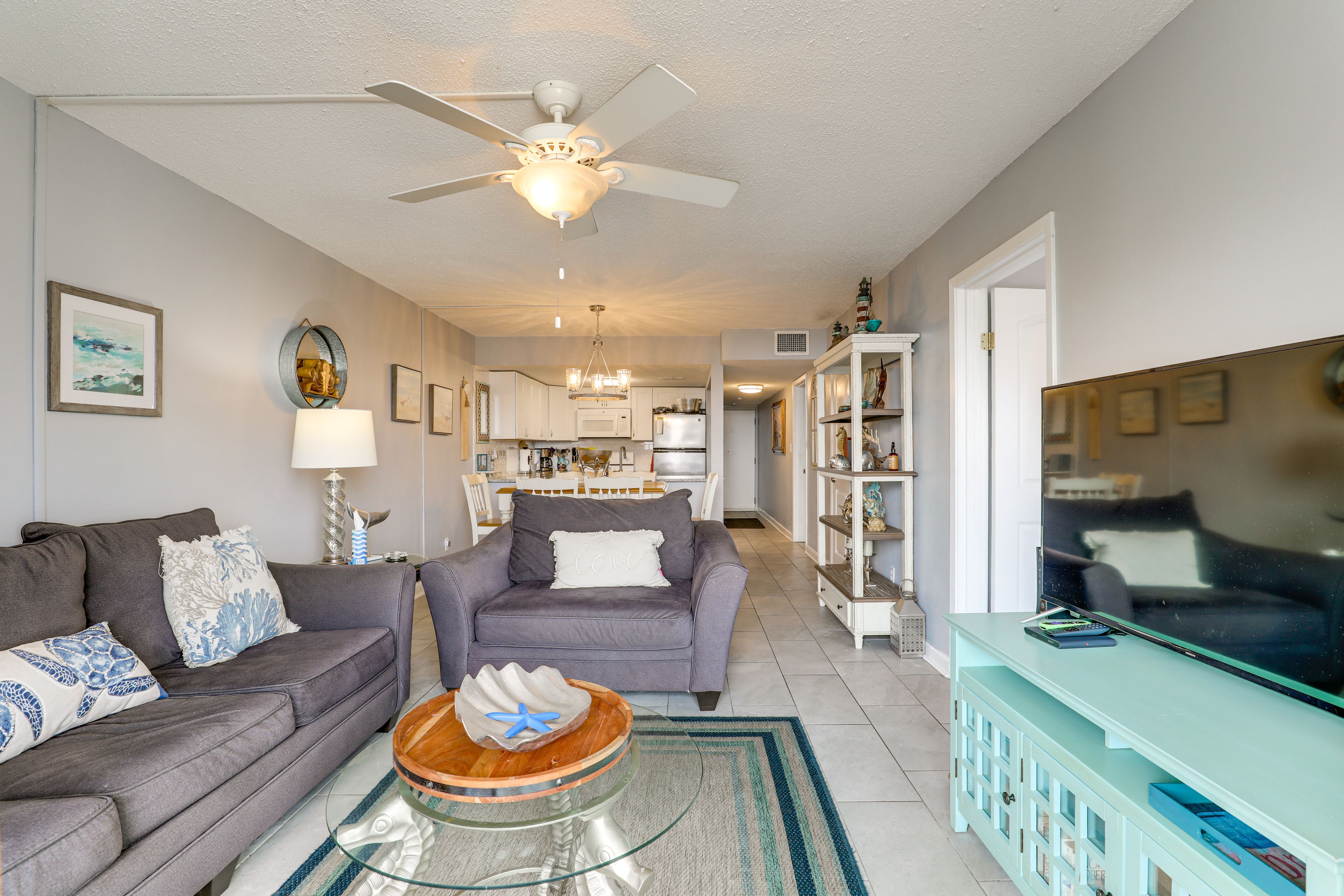 Interior | Open Floor Plan | Free WiFi | Single-Story Condo