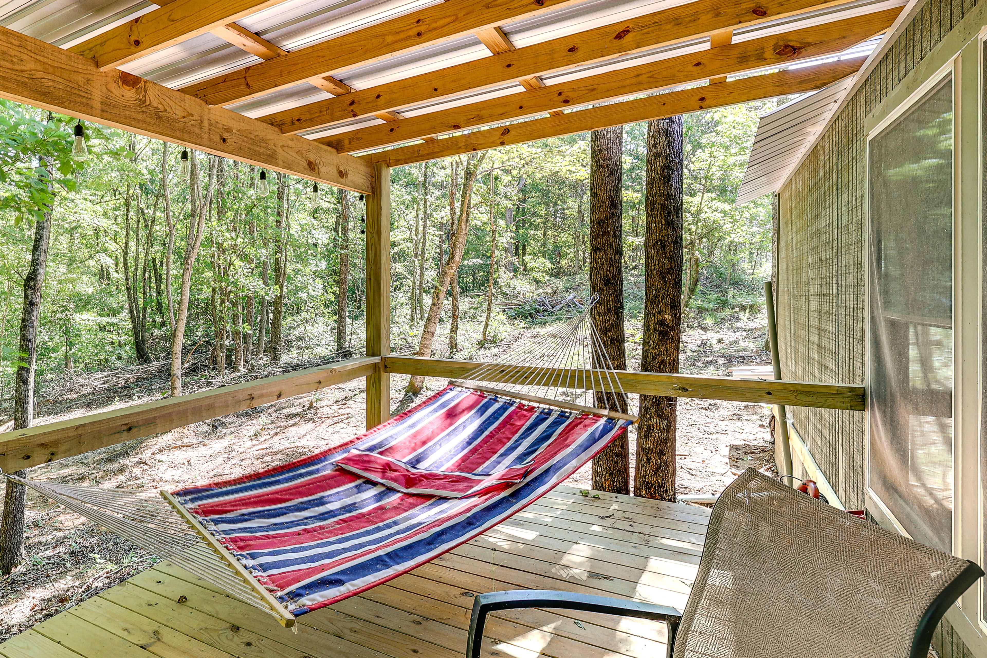 Covered Deck | Dining Area | Hammock