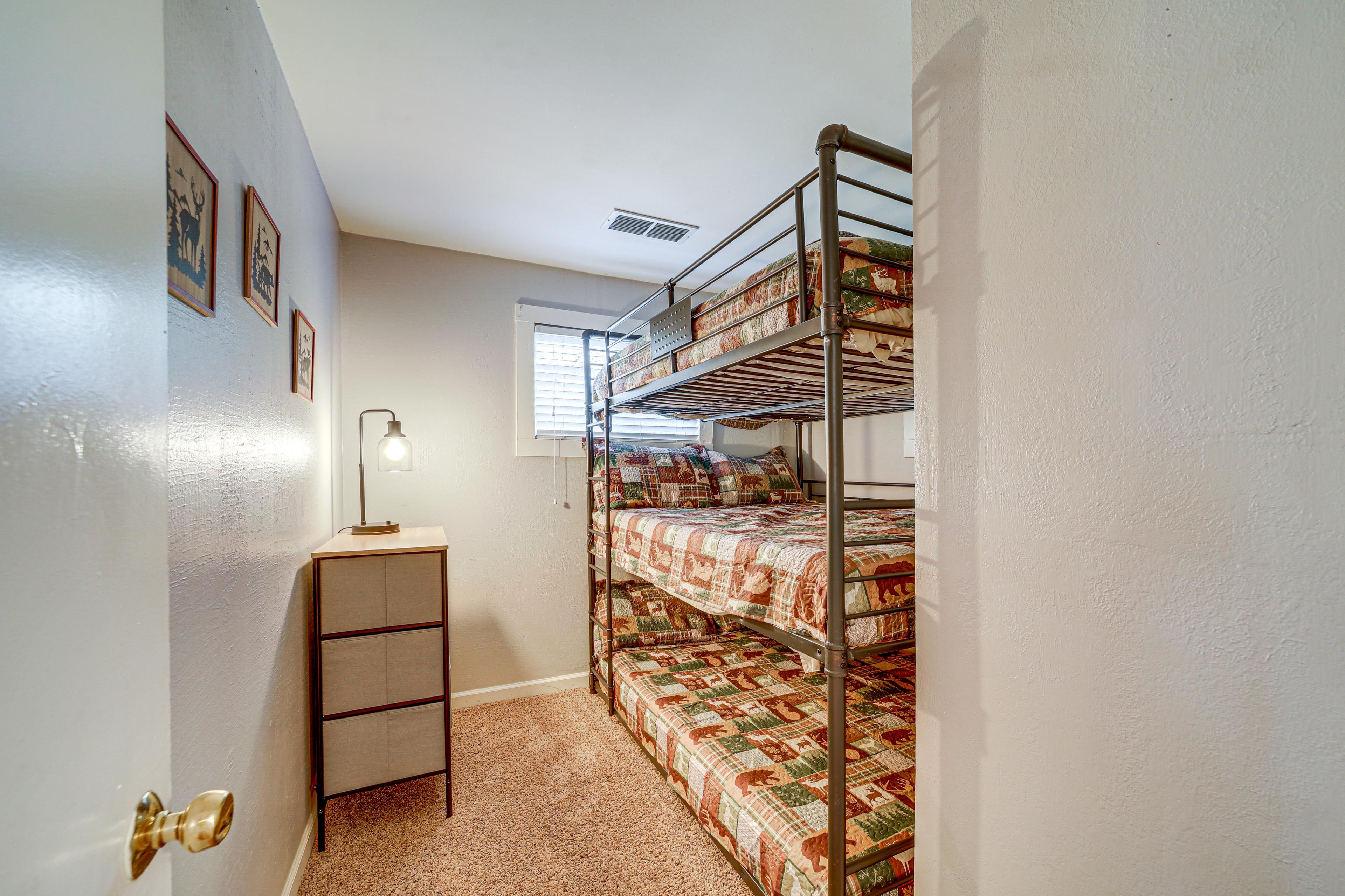 Bedroom 2 | Triple Twin Bunk Bed | 1st Floor