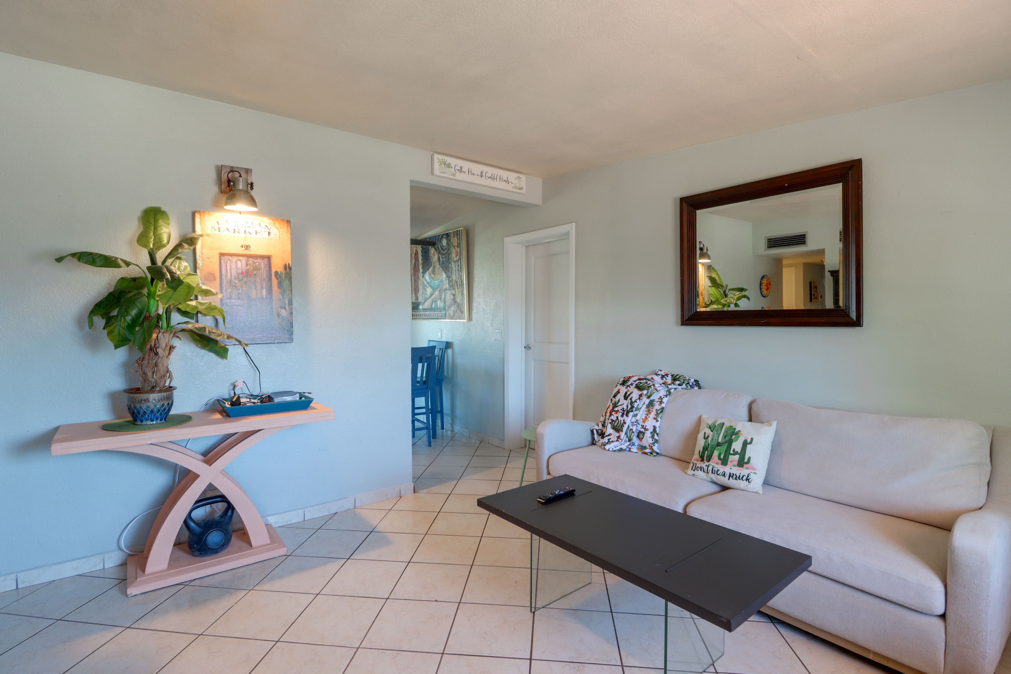 Tucson Vacation Rental | 2BR | 1BA | 950 Sq Ft | 1 Step to Enter