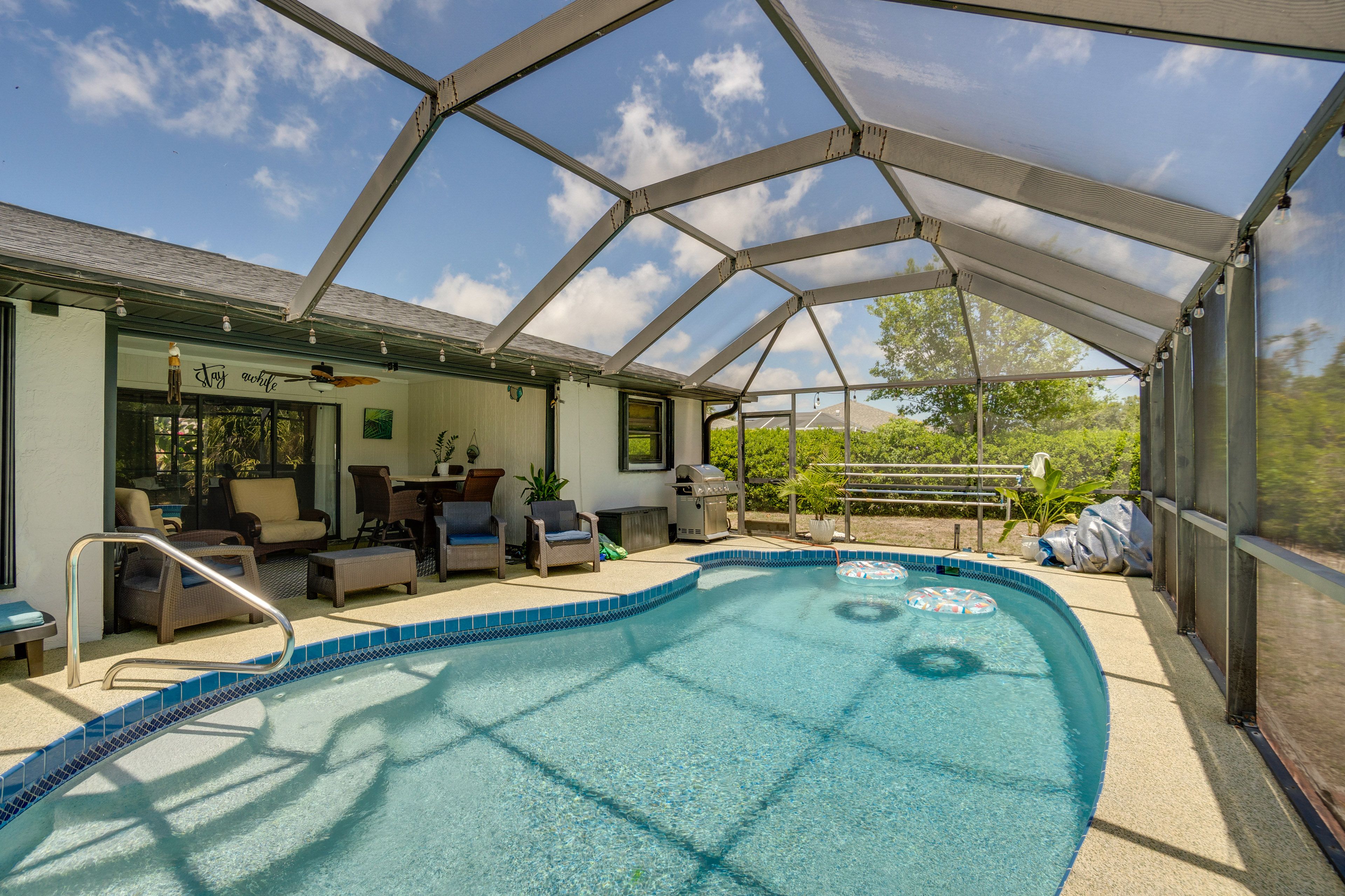 Rotonda West Vacation Rental | 3BR | 2BA | 1,700 Sq Ft | 1 Step to Enter