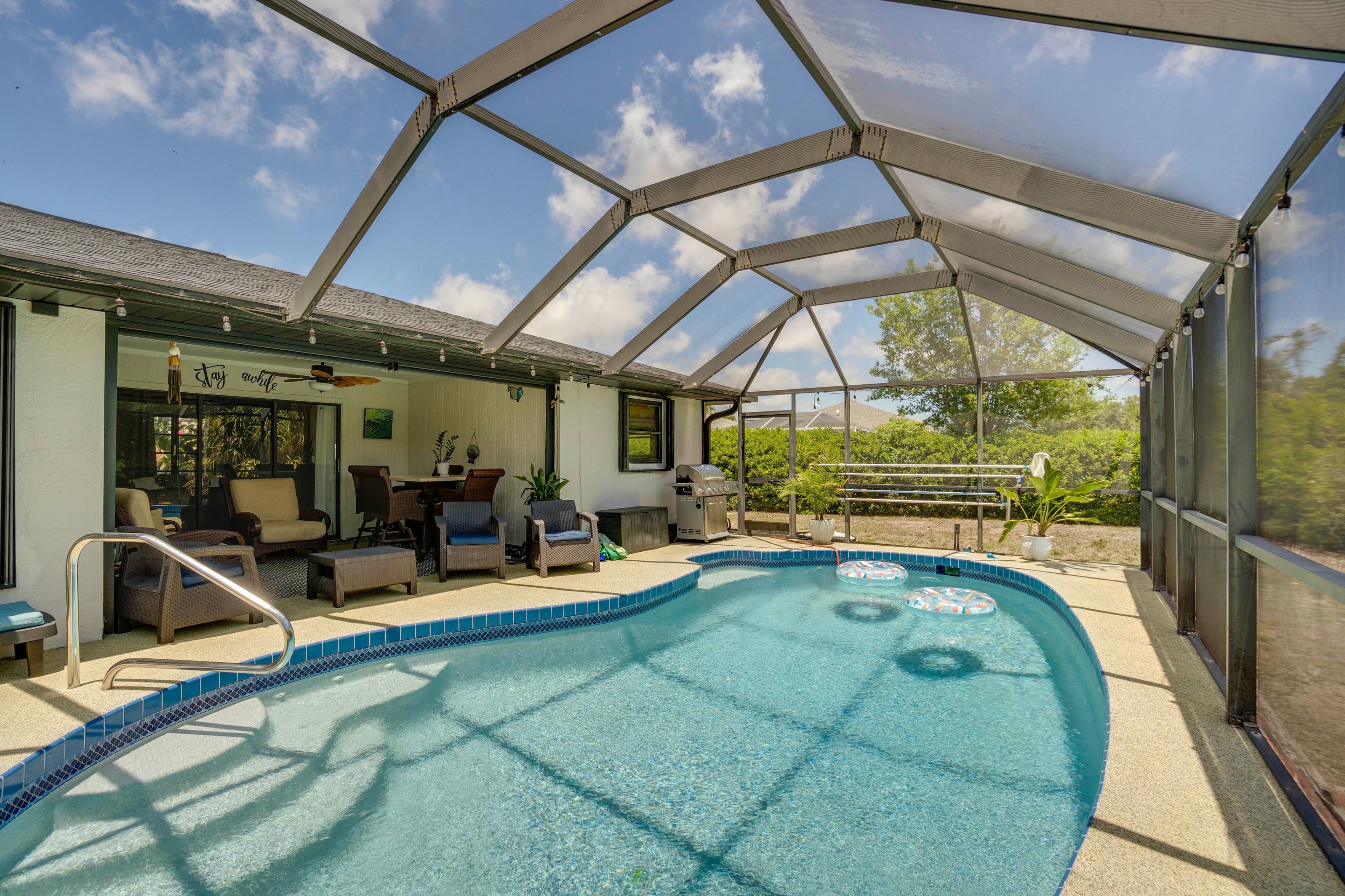 Rotonda West Vacation Rental | 3BR | 2BA | 1,700 Sq Ft | 1 Step to Enter