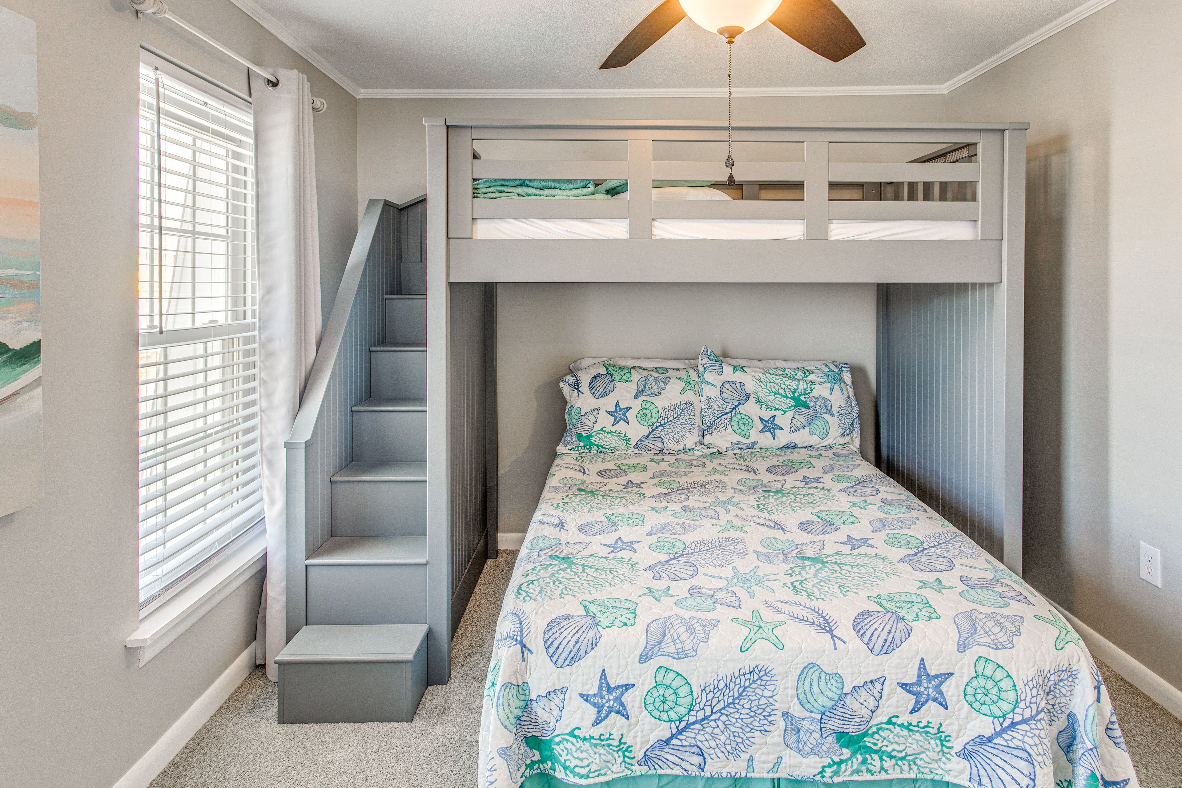 Bedroom 2 | Full Bed | Lofted Twin Bed | 2nd Floor