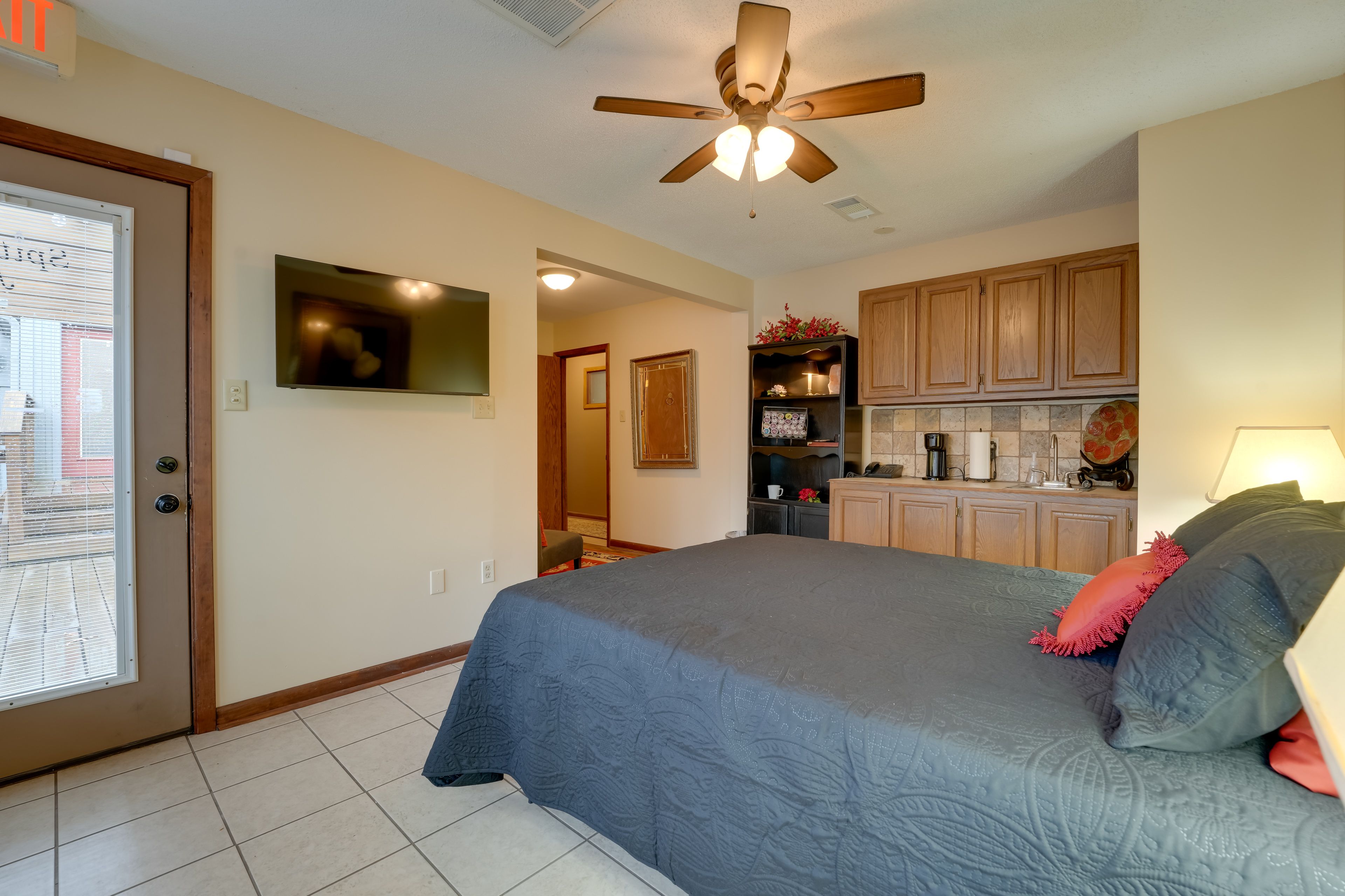 Bedroom 2 (Spitfire Acres) | Queen Bed | Main Floor