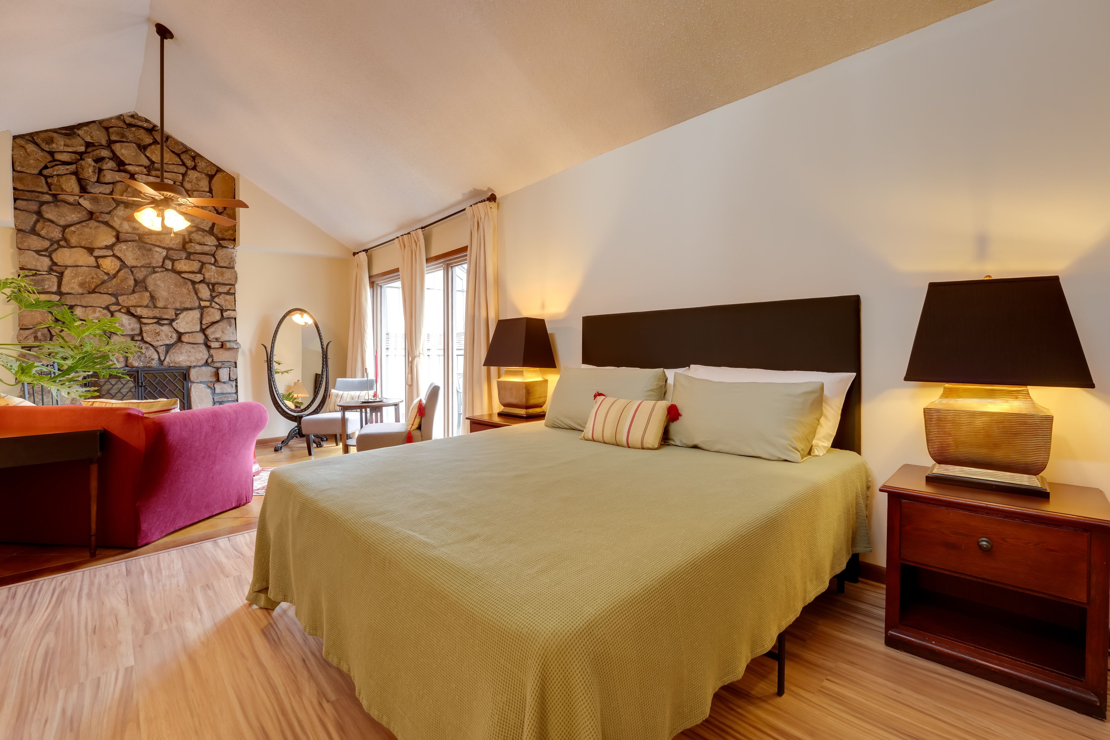 Bedroom 1 (Spitfire Acres) | King Bed | En-Suite Bathroom | Main Floor