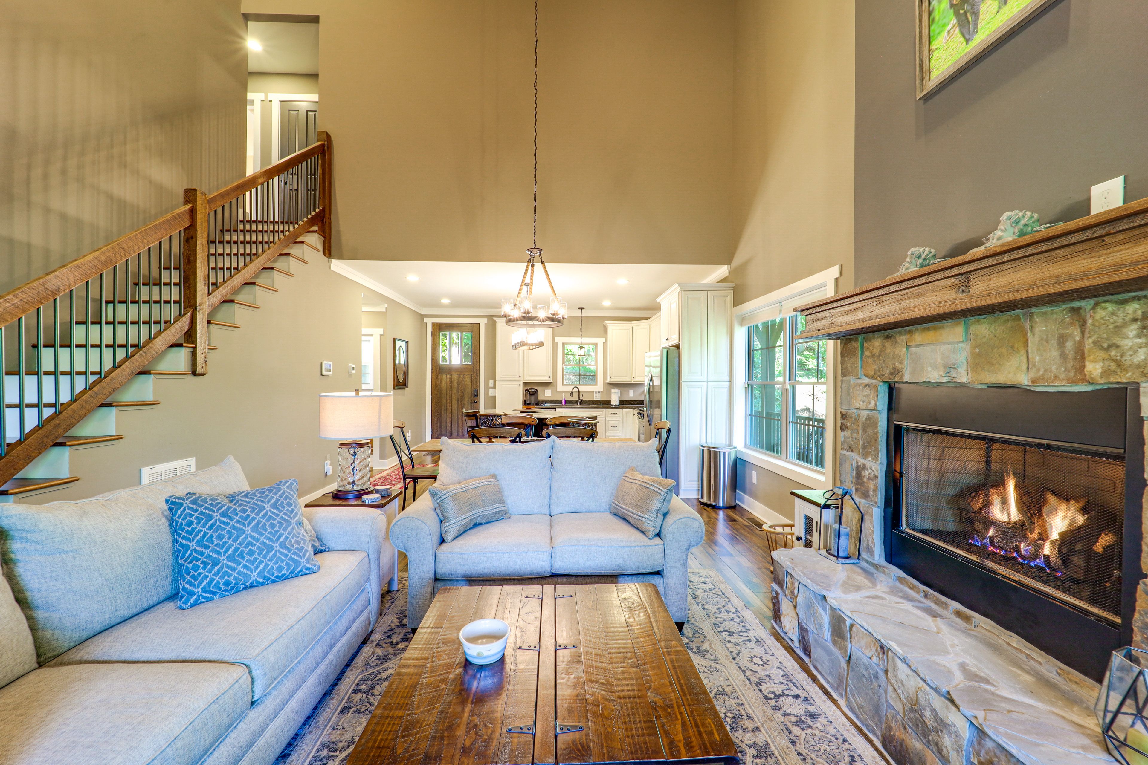 Living Room | Smart TV | Gas Fireplace | 1st Floor
