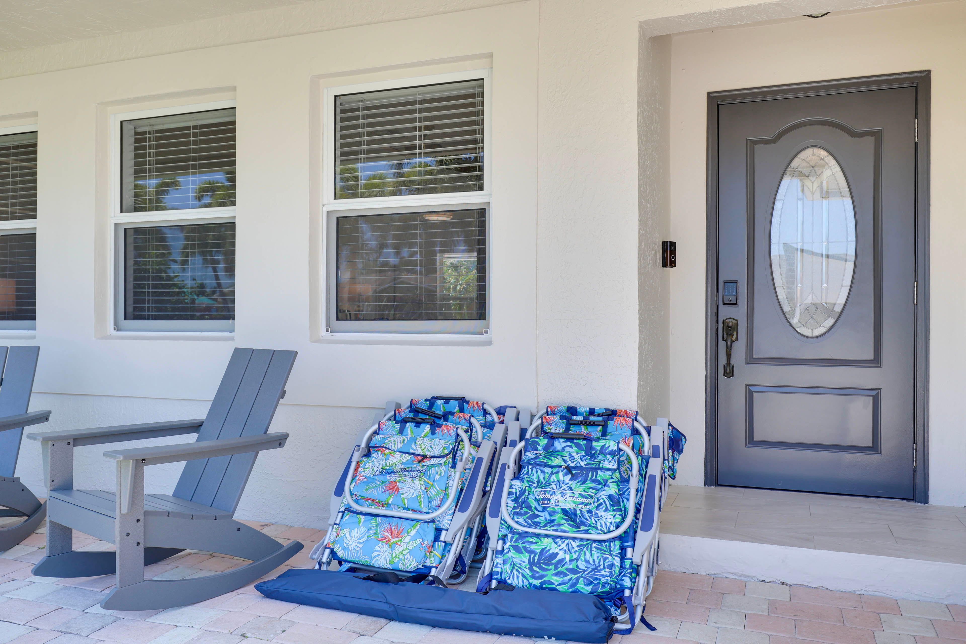 Beach Chairs & Umbrella Provided