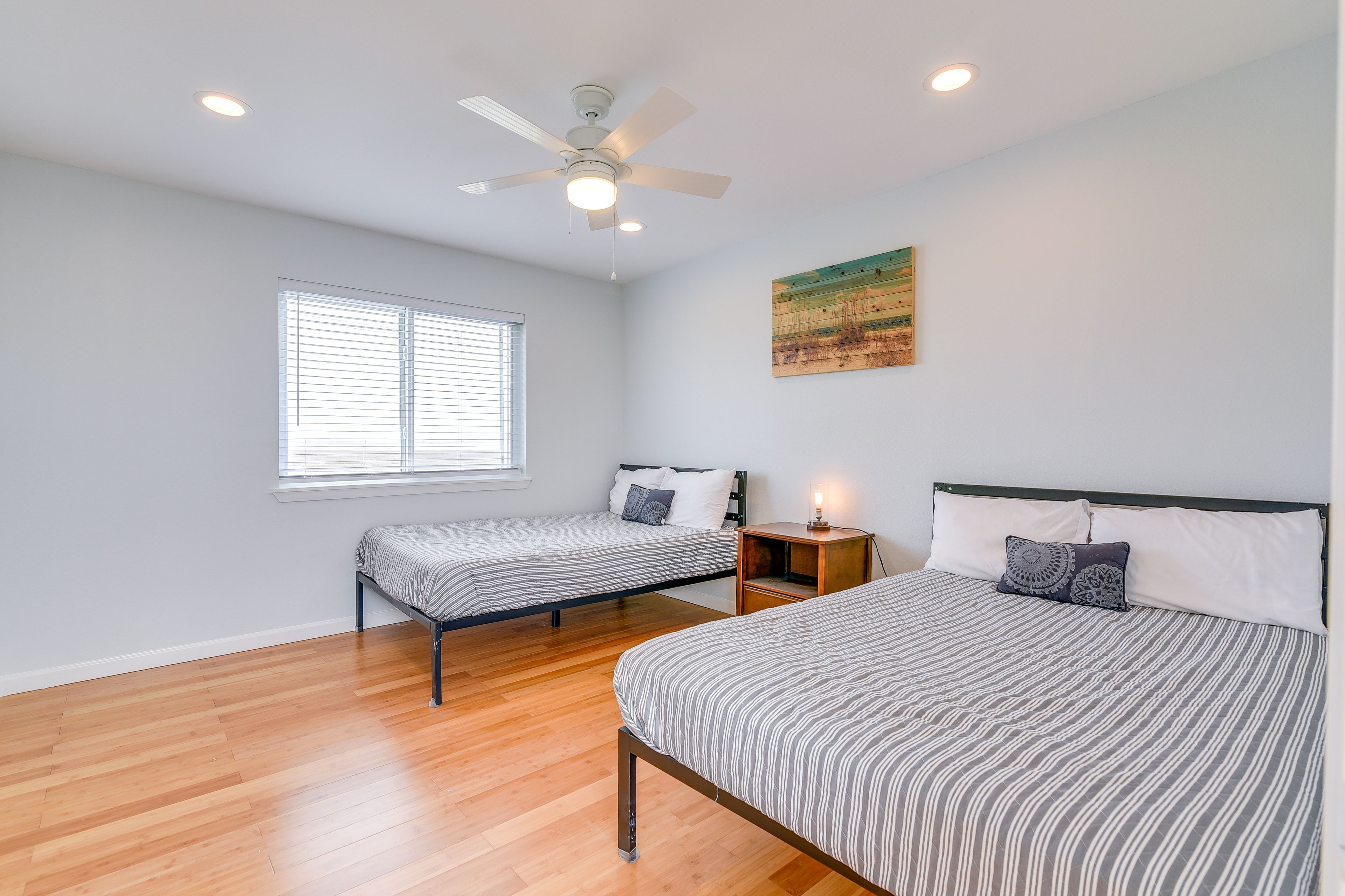 Bedroom 2 | 2 Full Beds | Modern Surfside | 2nd Floor