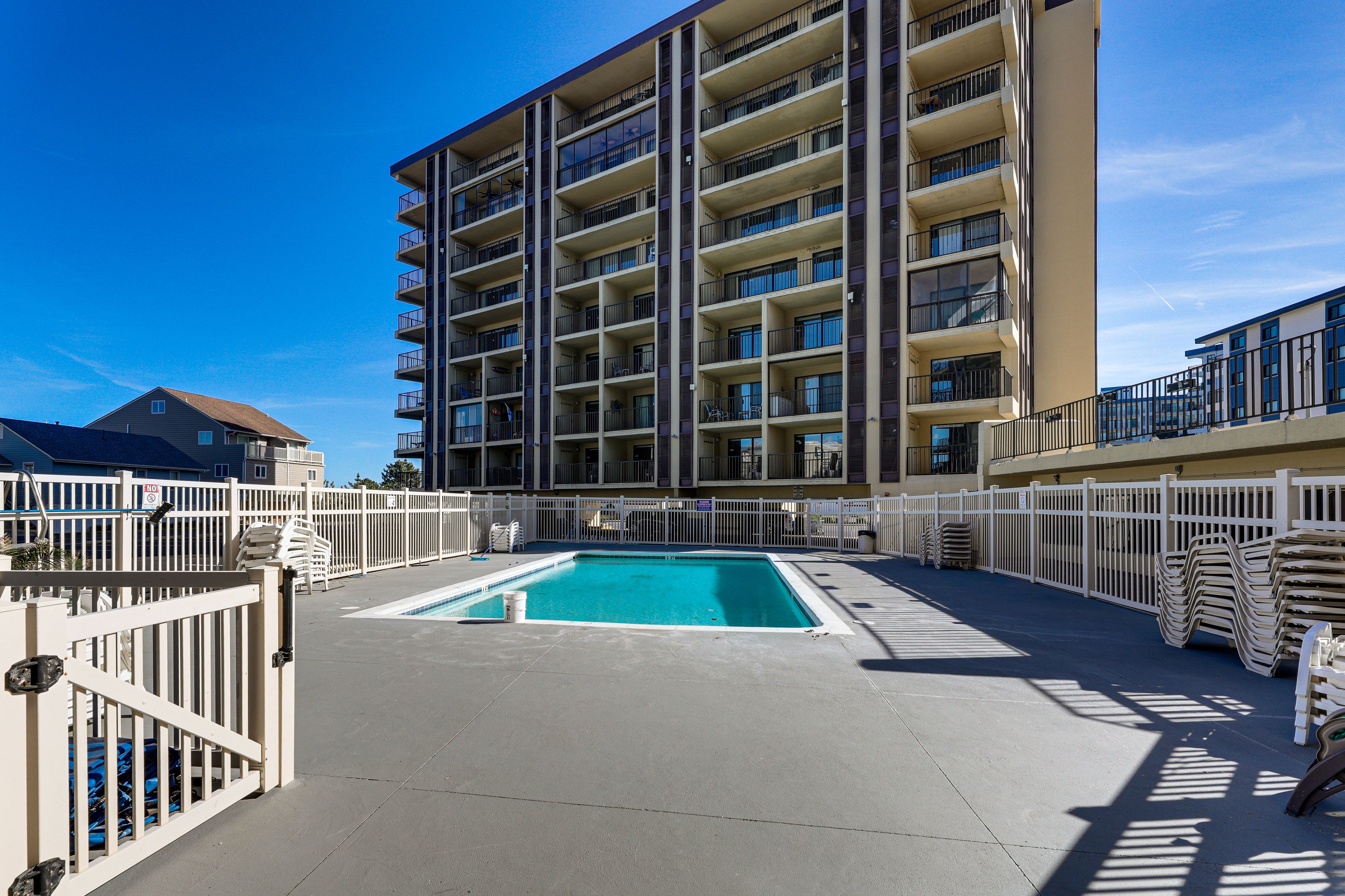 SeaTime Condominium Community Amenities | Seasonal Heated Pool