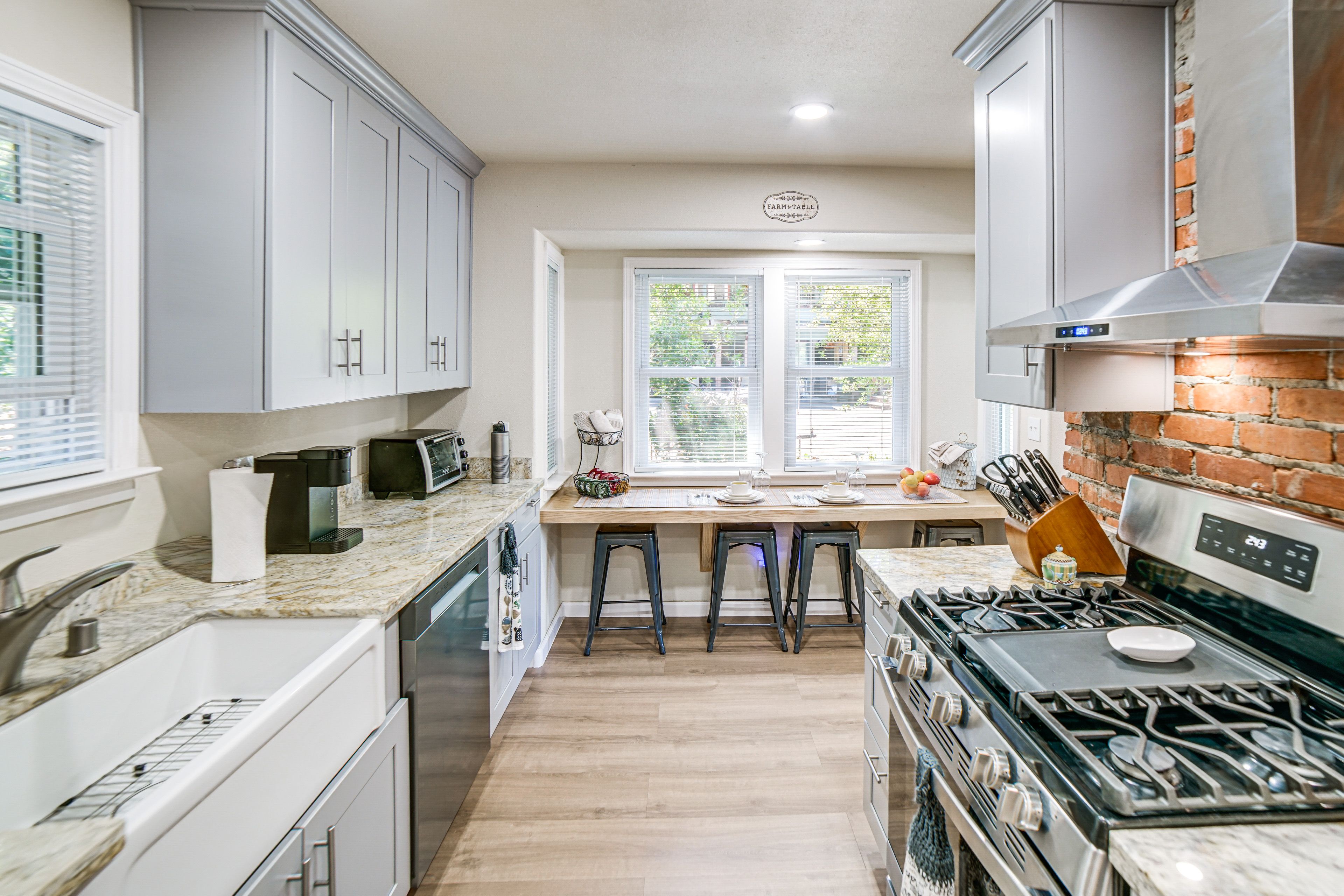 Kitchen & Dining Area | Single-Story Home | Mini-Split A/C & Heating Units