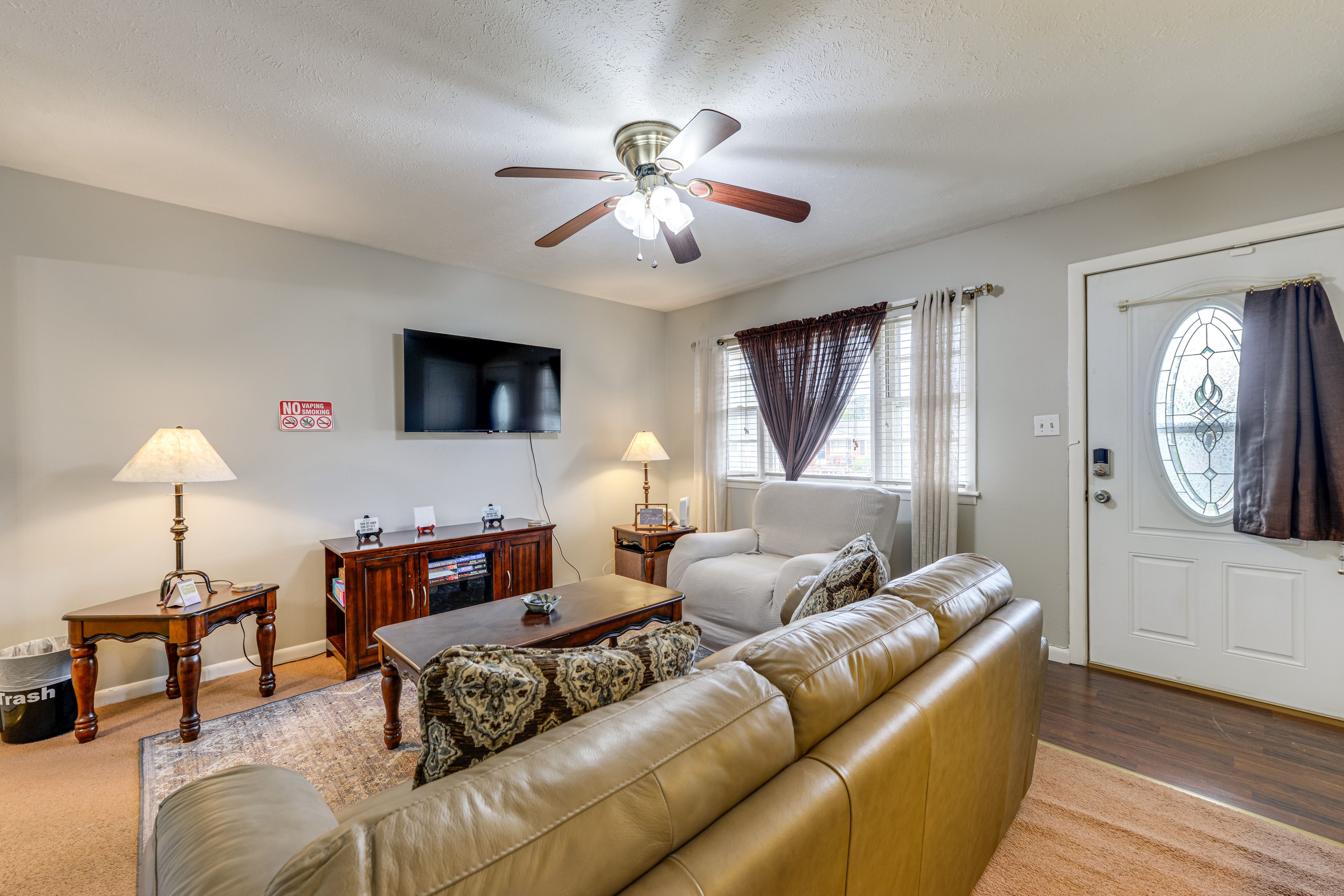 Fayetteville Vacation Rental | 3BR | 2BA | 1,250 Sq Ft | 3 Steps for Access