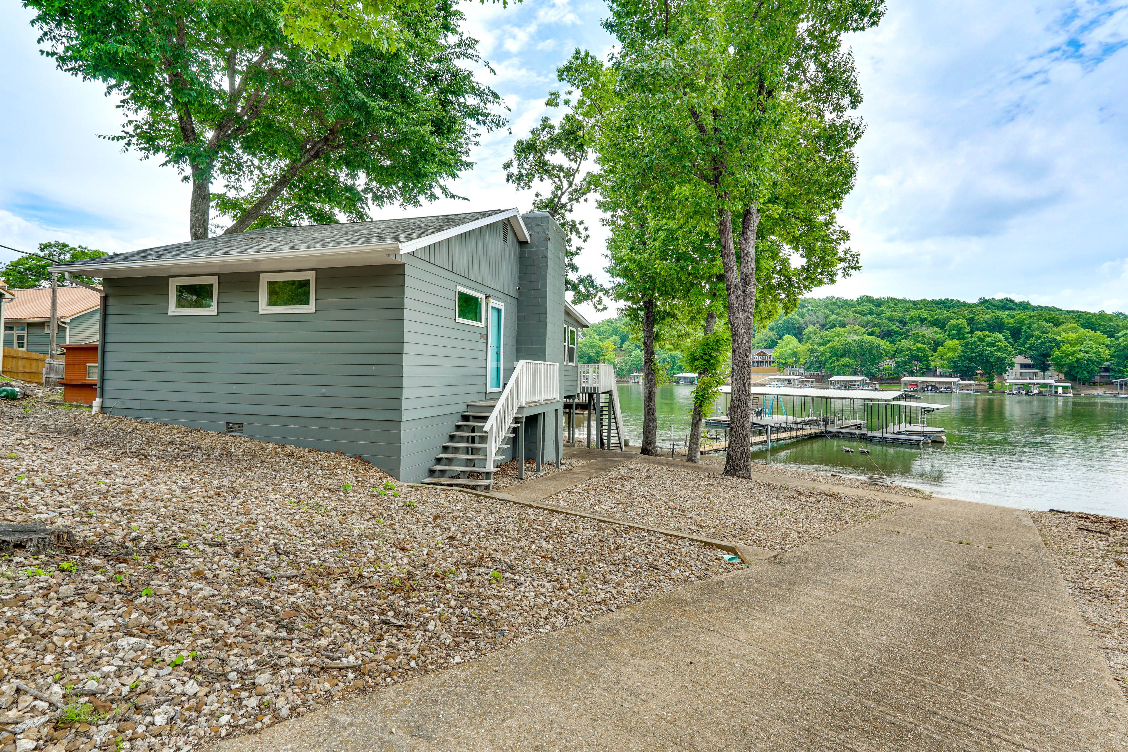 Exterior | Single-Story Home | Private Boat Ramp On-Site