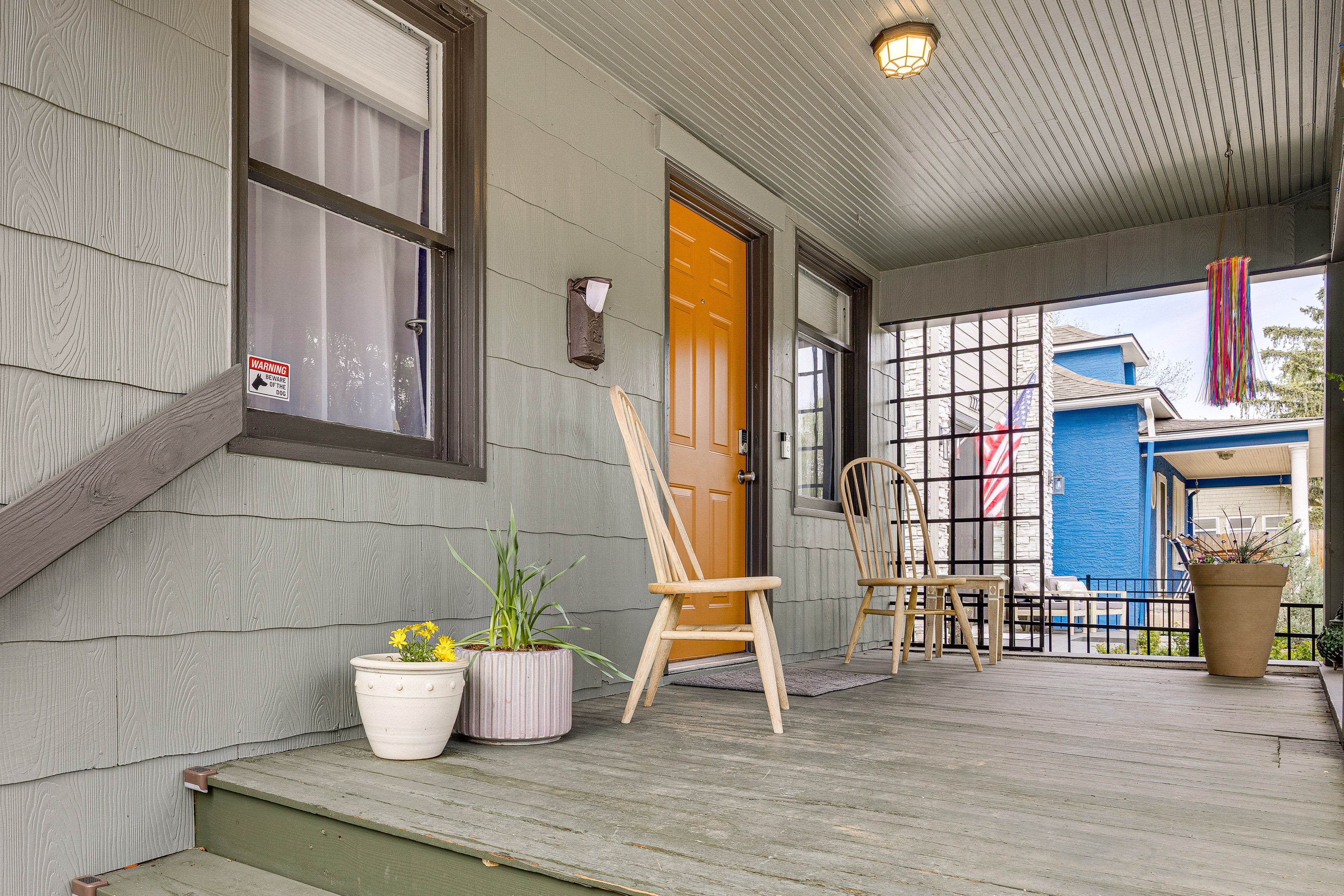 Covered Porch w/ Seating | Shared Yard