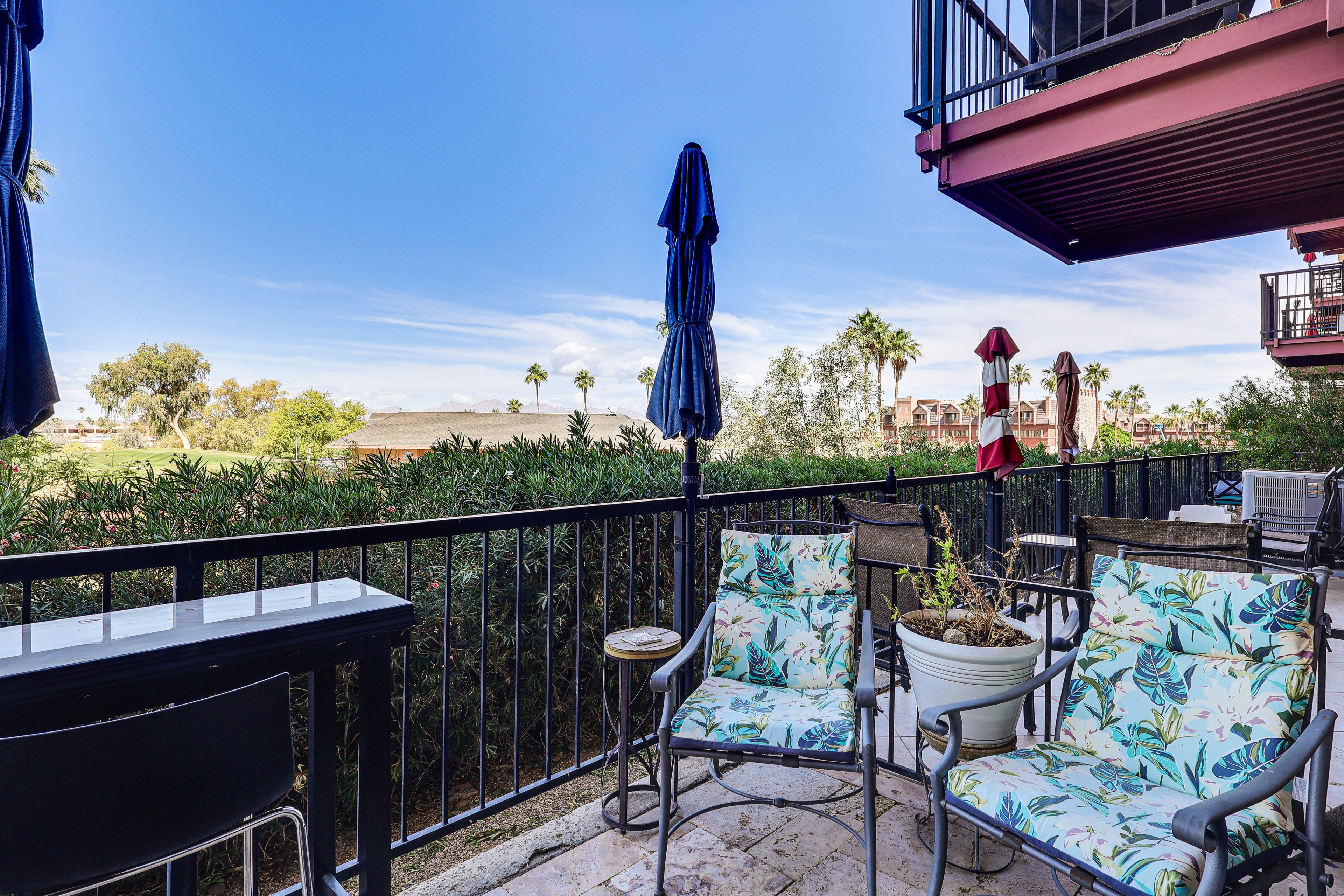 Private Balcony | Single-Story Condo on 1st Floor