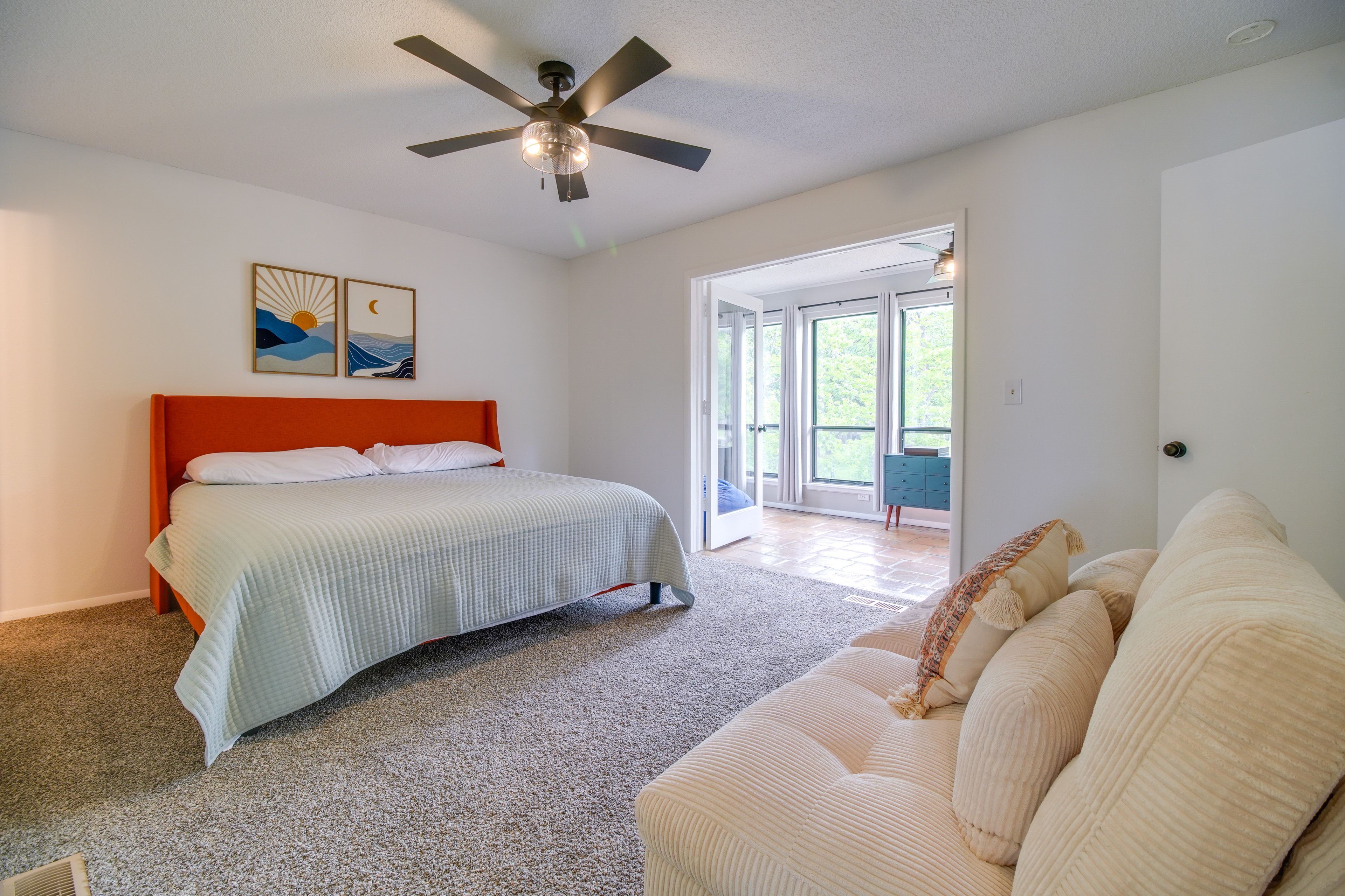 Bedroom 2 | King Bed | Full Bunk Bed | Twin Futon | 2nd Floor