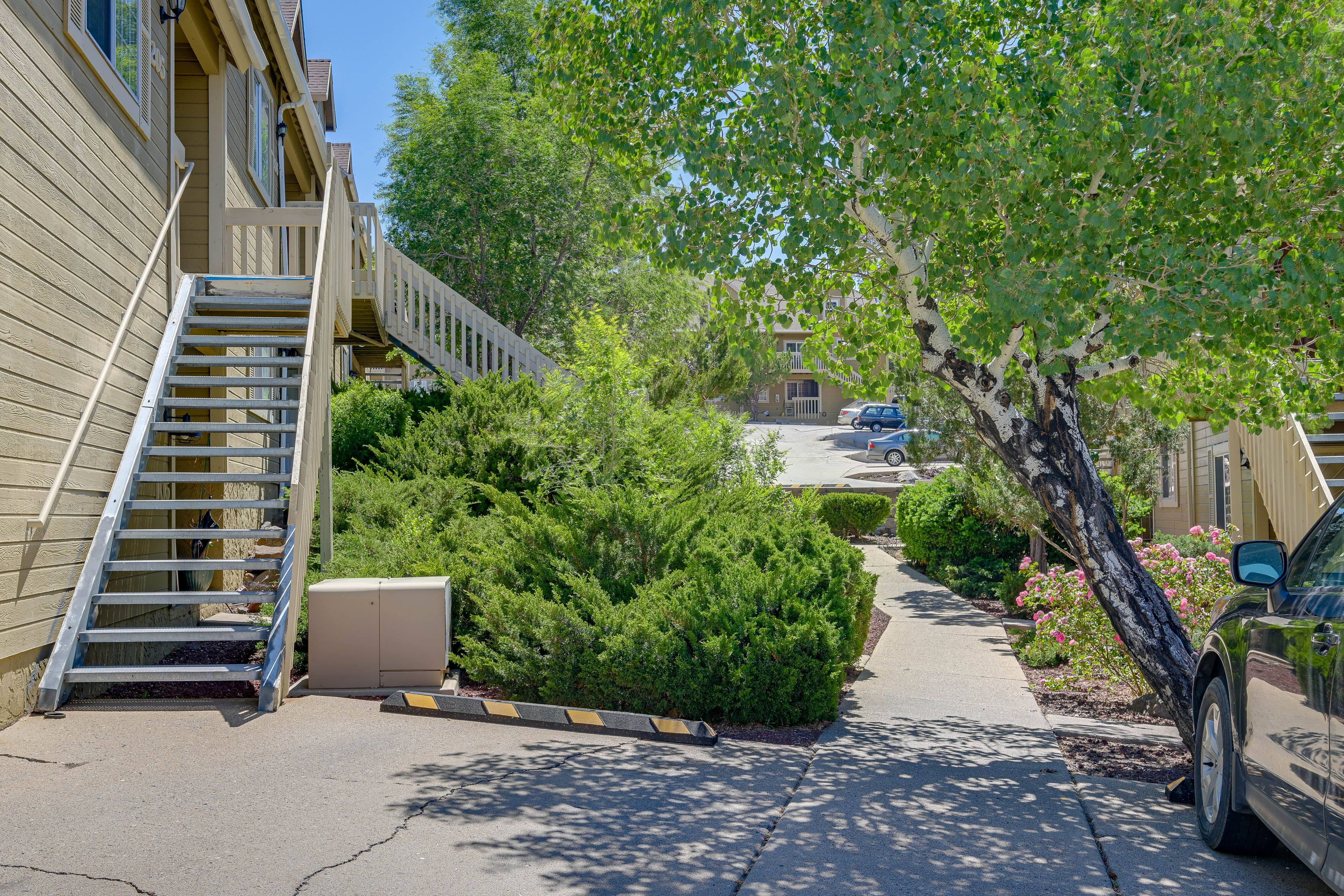 Parking | Designated Spots (2 Vehicles) | Free Street (First-Come, First-Served)