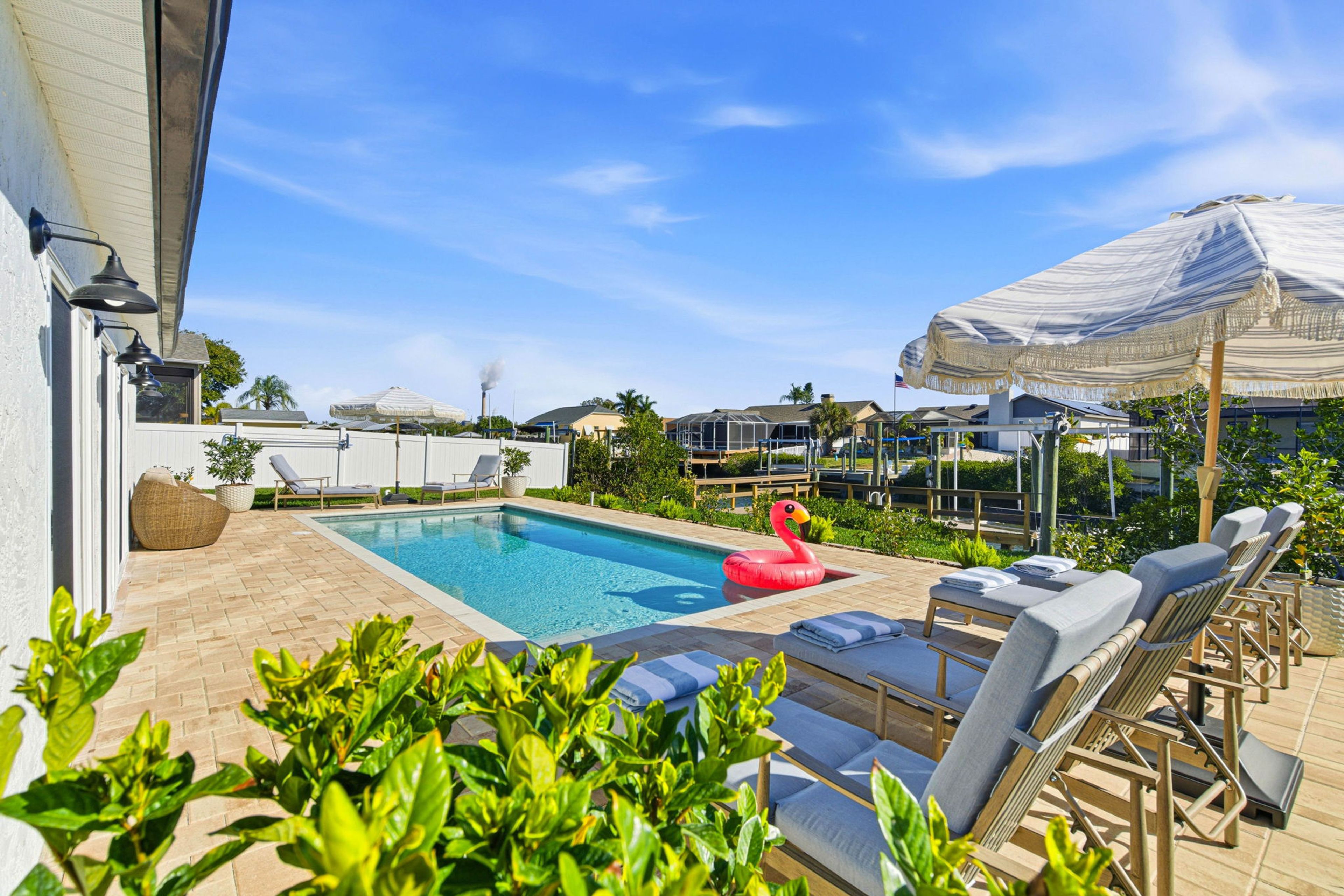 Poolside Patio | Private Saltwater Pool