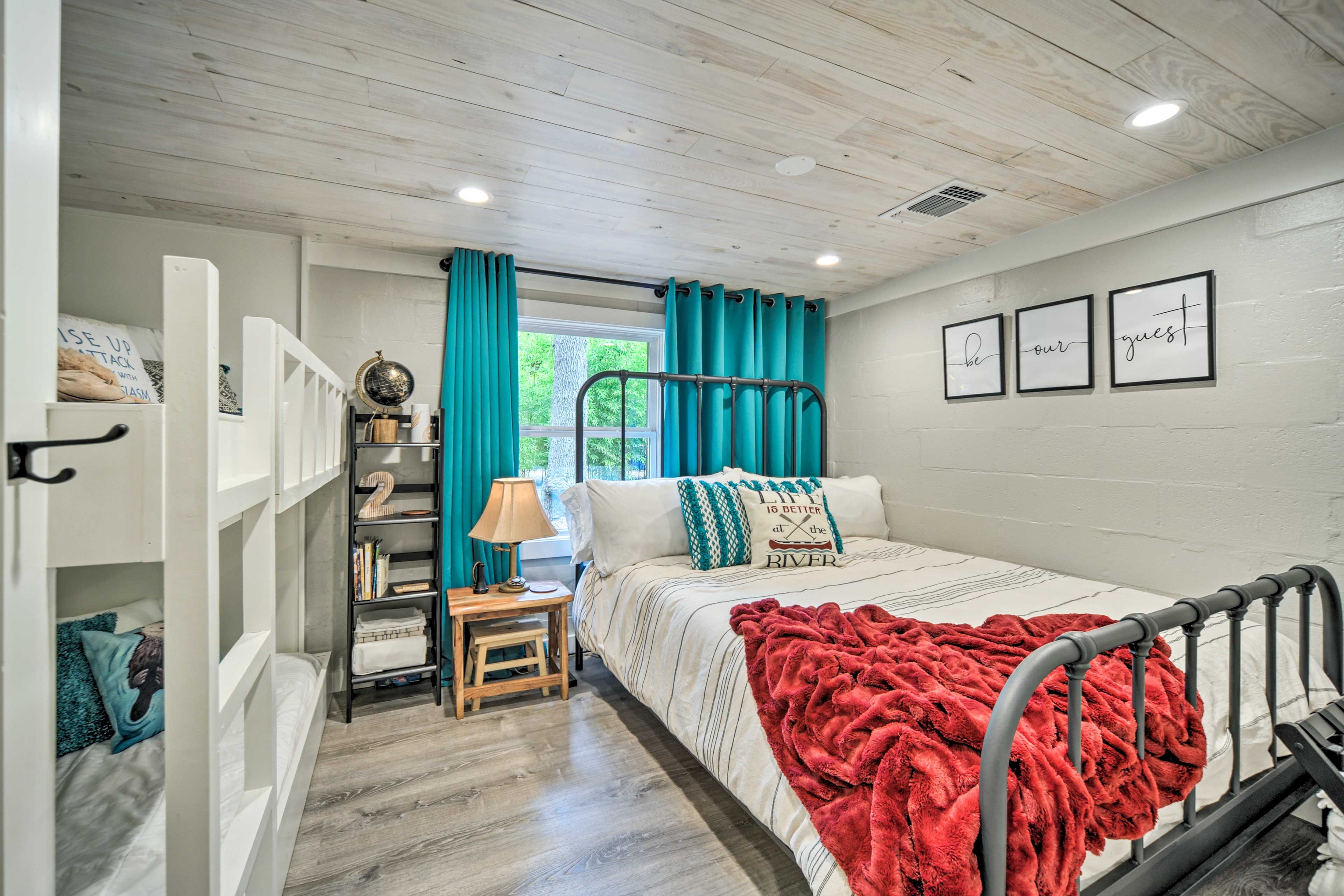 Bedroom 2 | Unit 1 | Queen Bed | Twin Bunk Bed