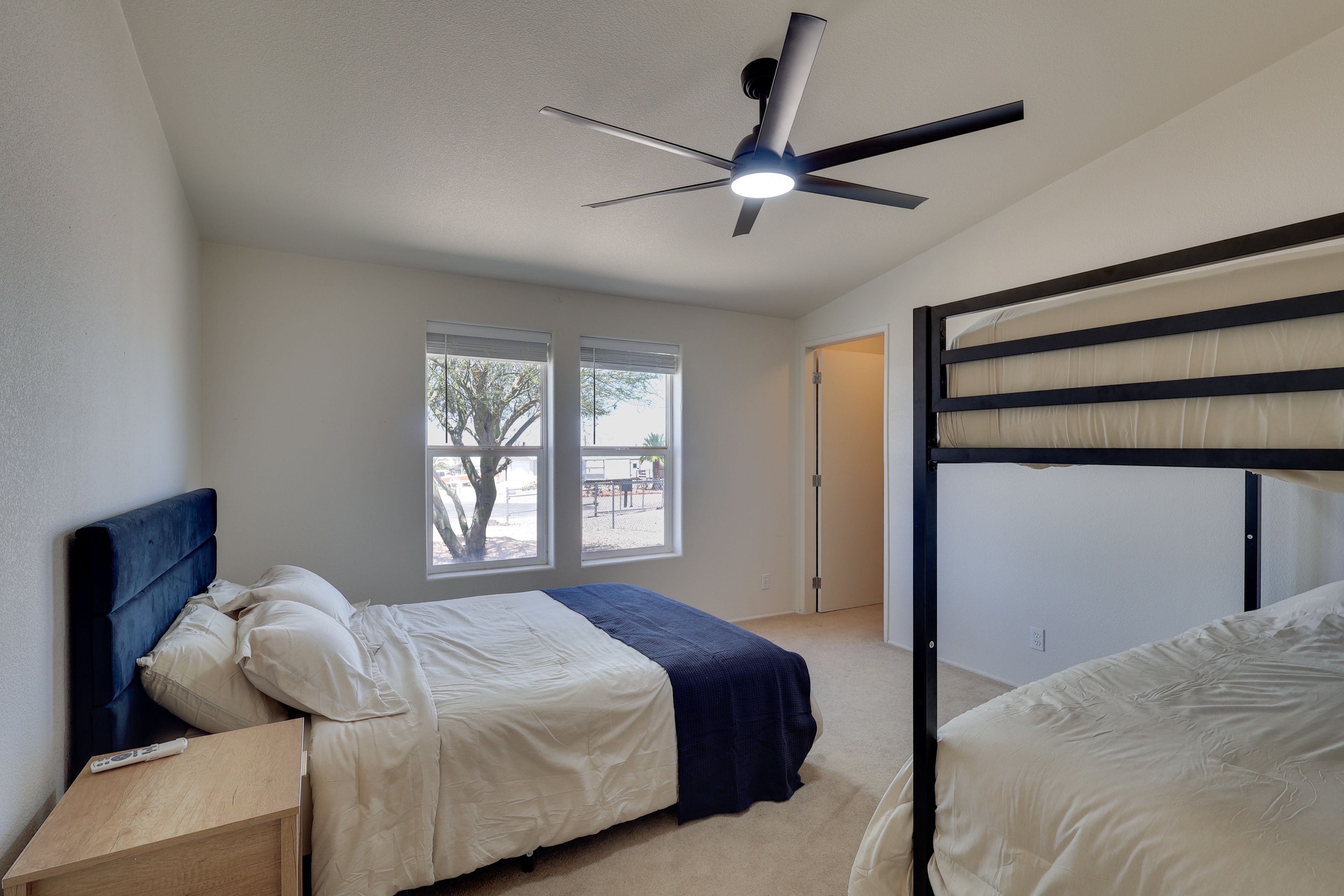 Bedroom 2 | Queen Bed | Twin Bunk Bed