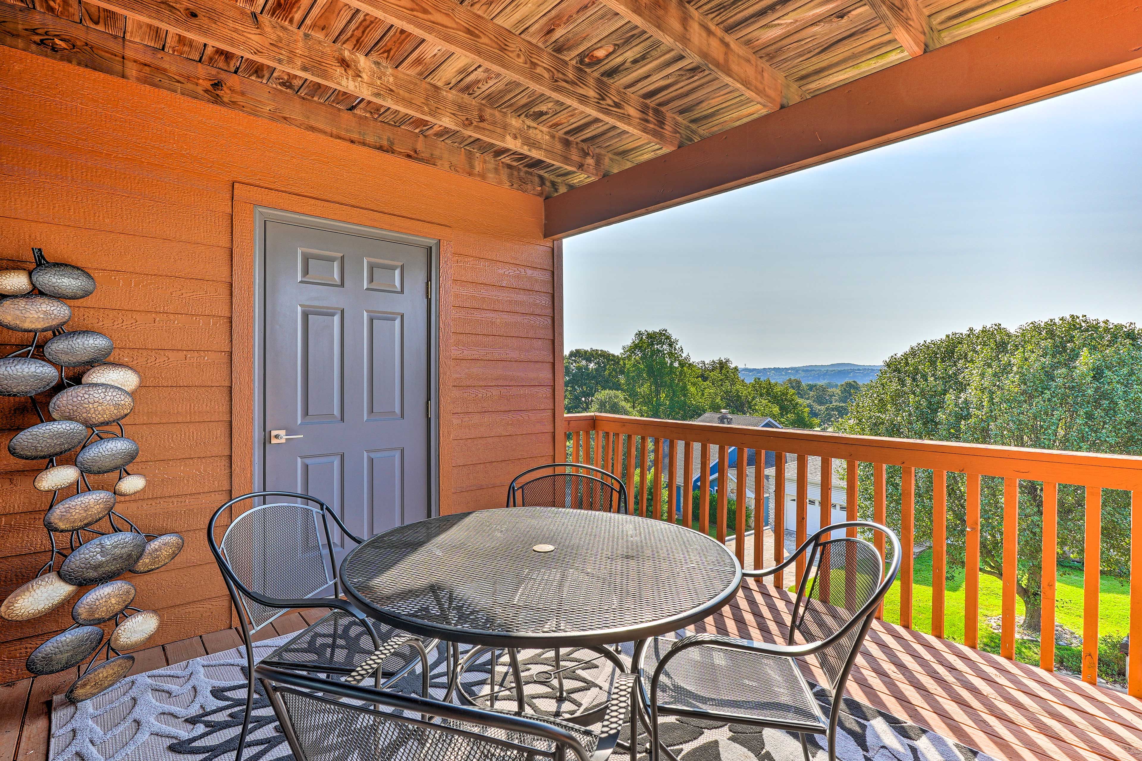 Furnished Deck | Condo 1 | Stairs Required