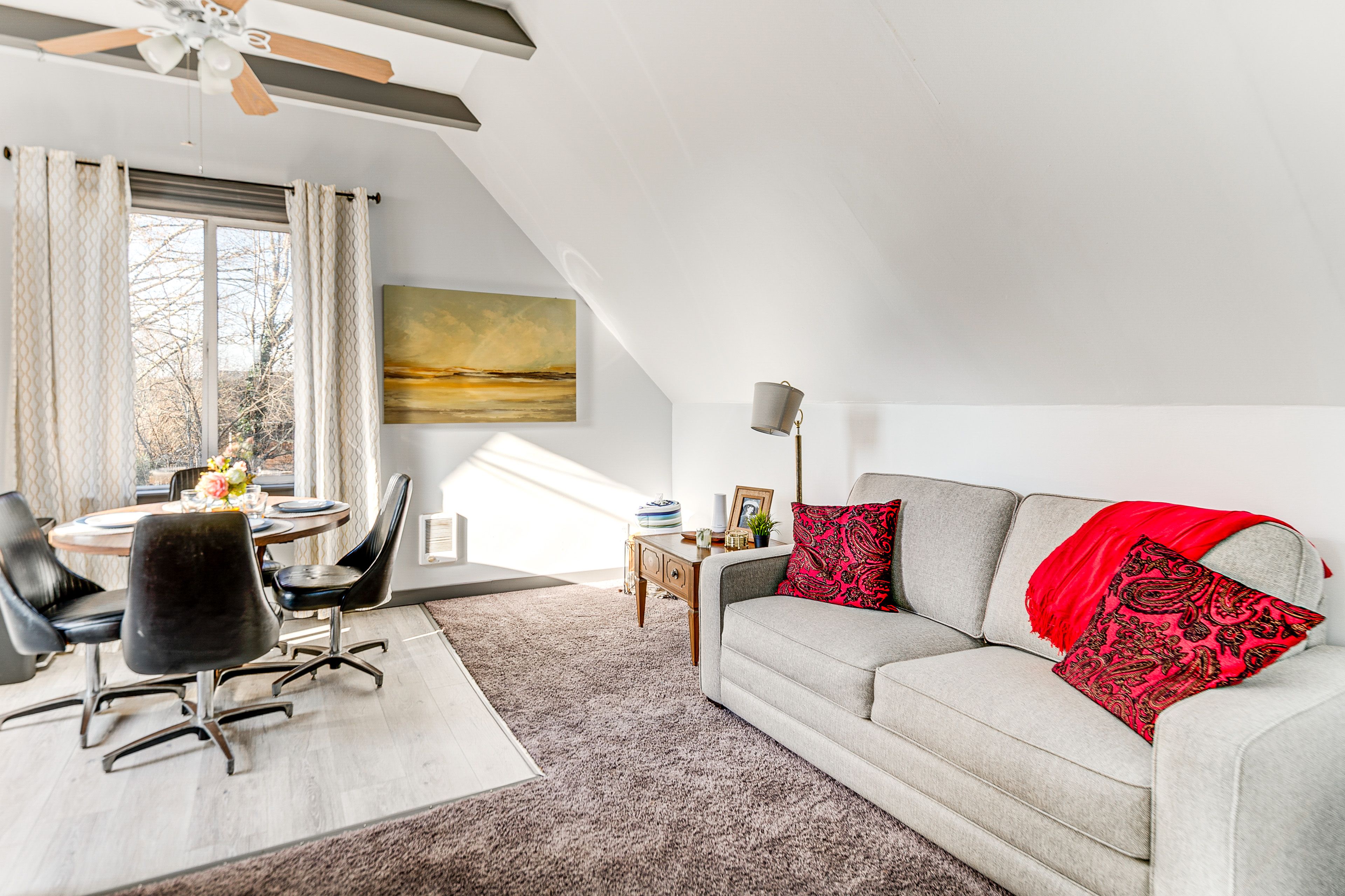 Upstairs Living Area | Electric Heating | 2-Story Home