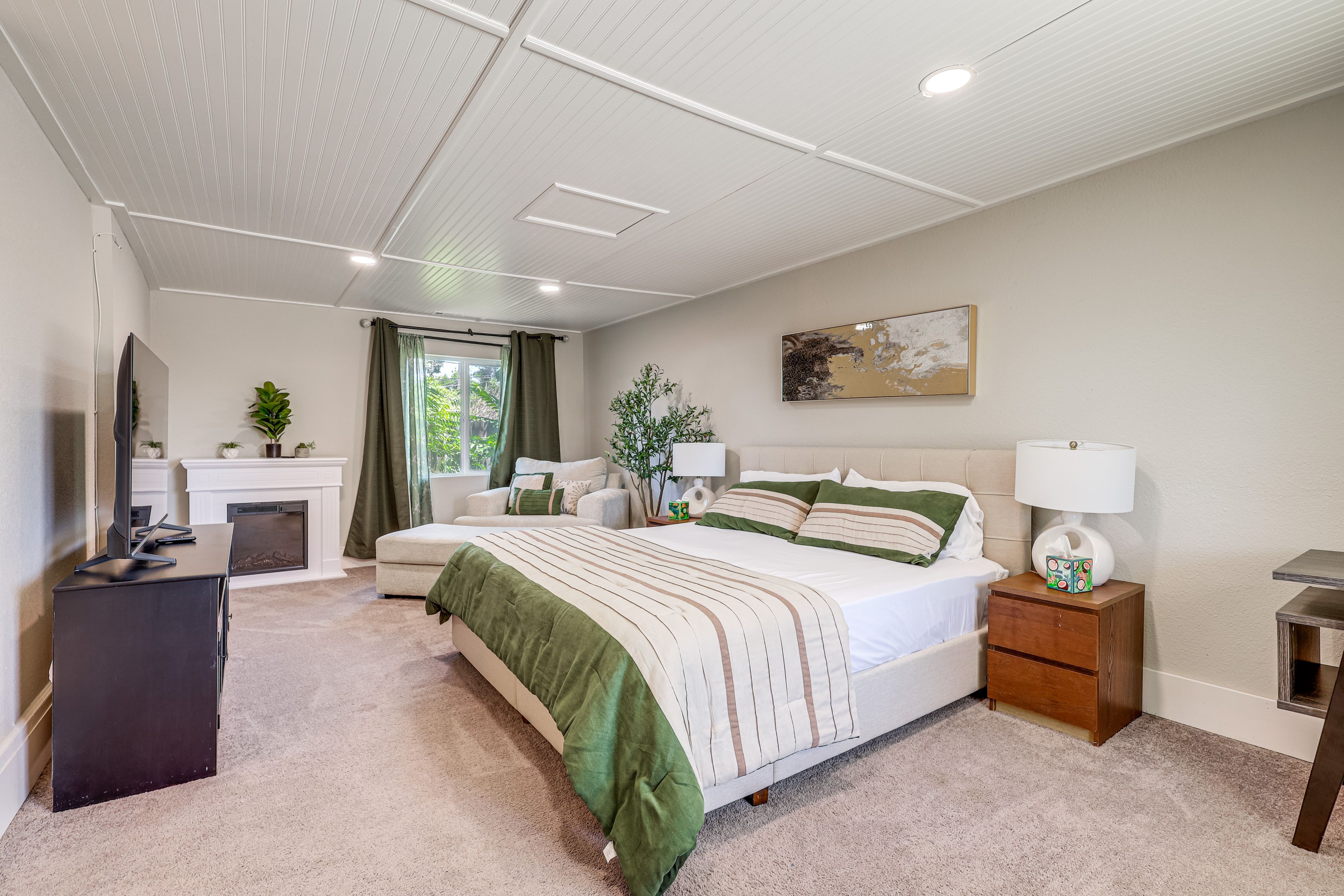 Bedroom 1 | King Bed | Workspace | Main Level