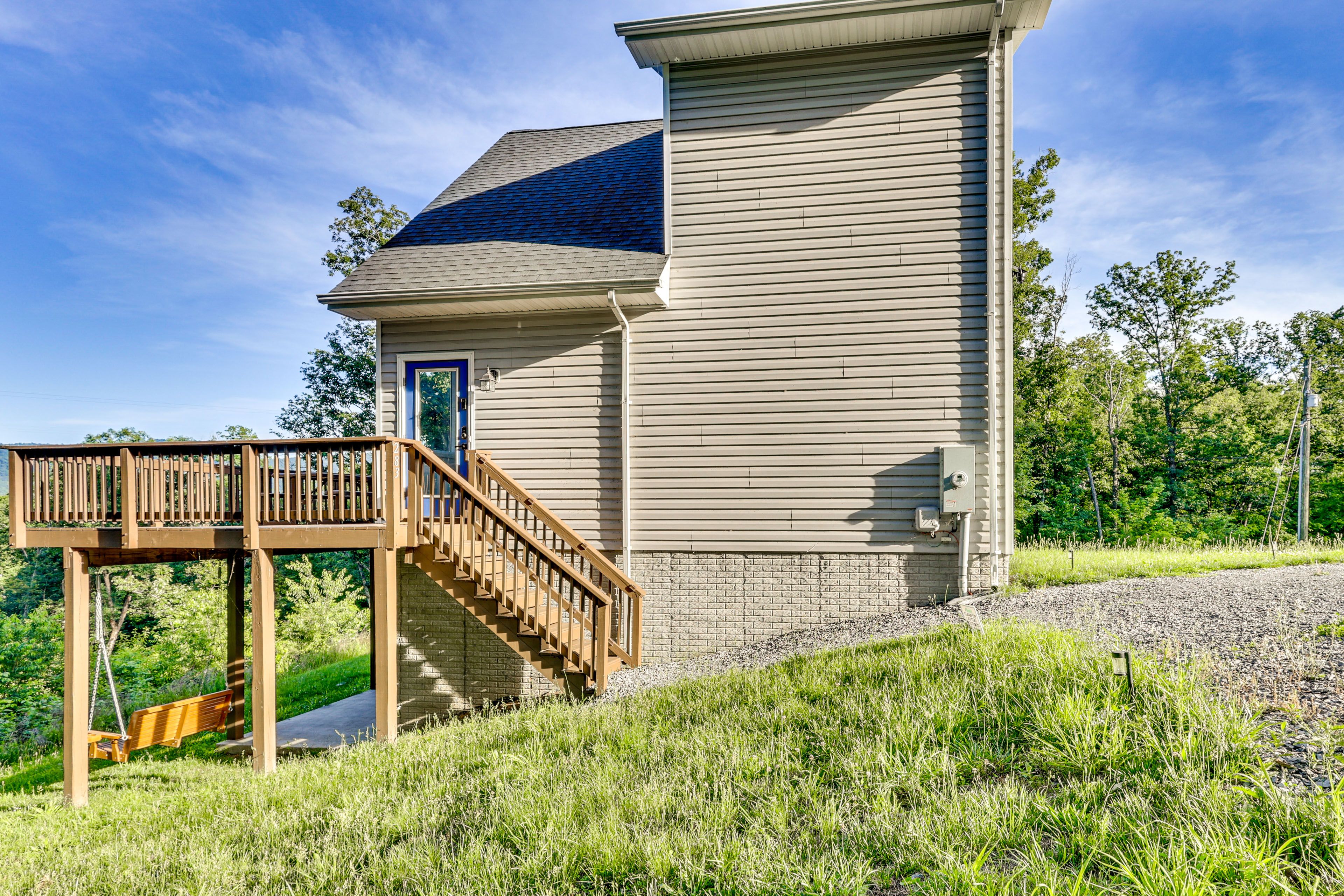 Exterior | Covered Patio | Porch Swings