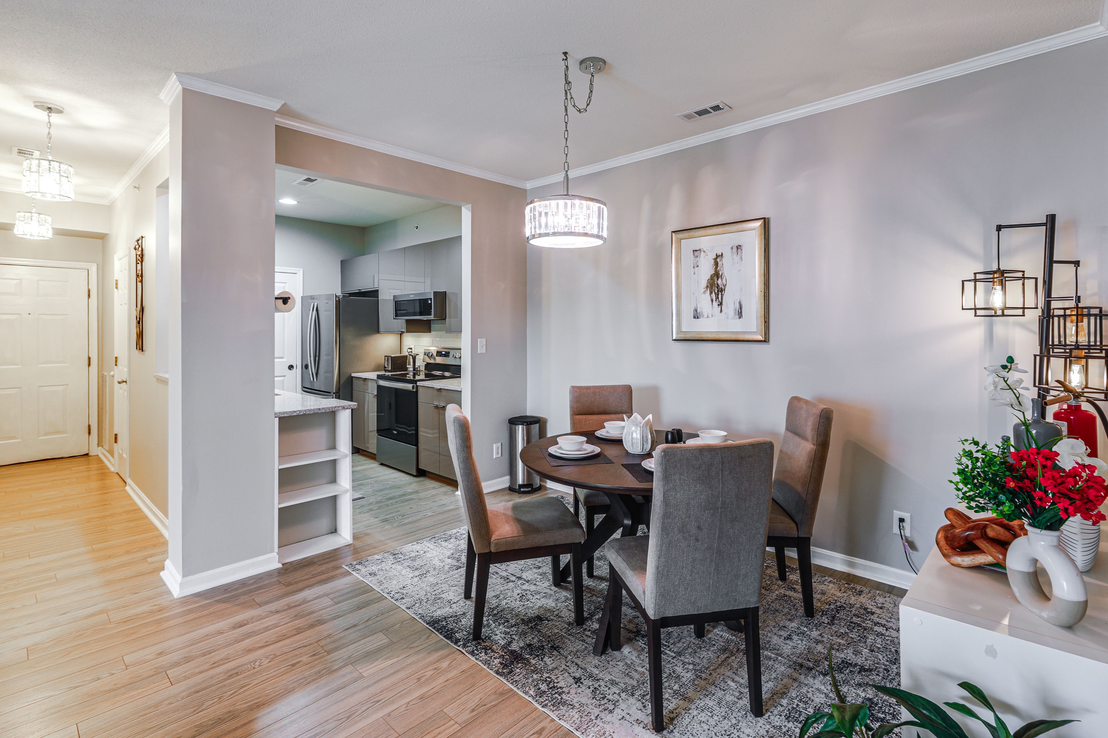 Dining Area | Single-Story Condo