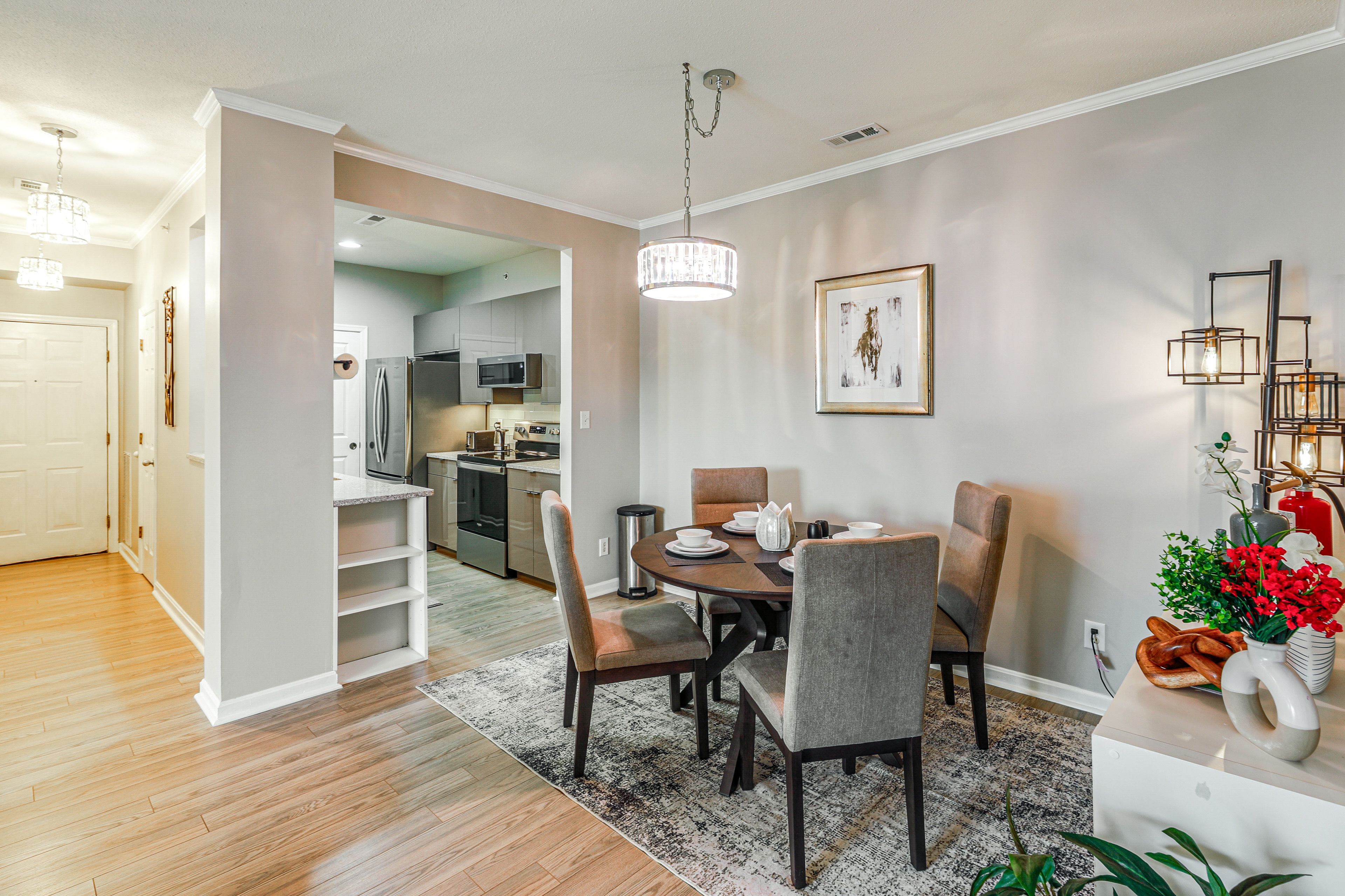 Dining Area | Single-Story Condo
