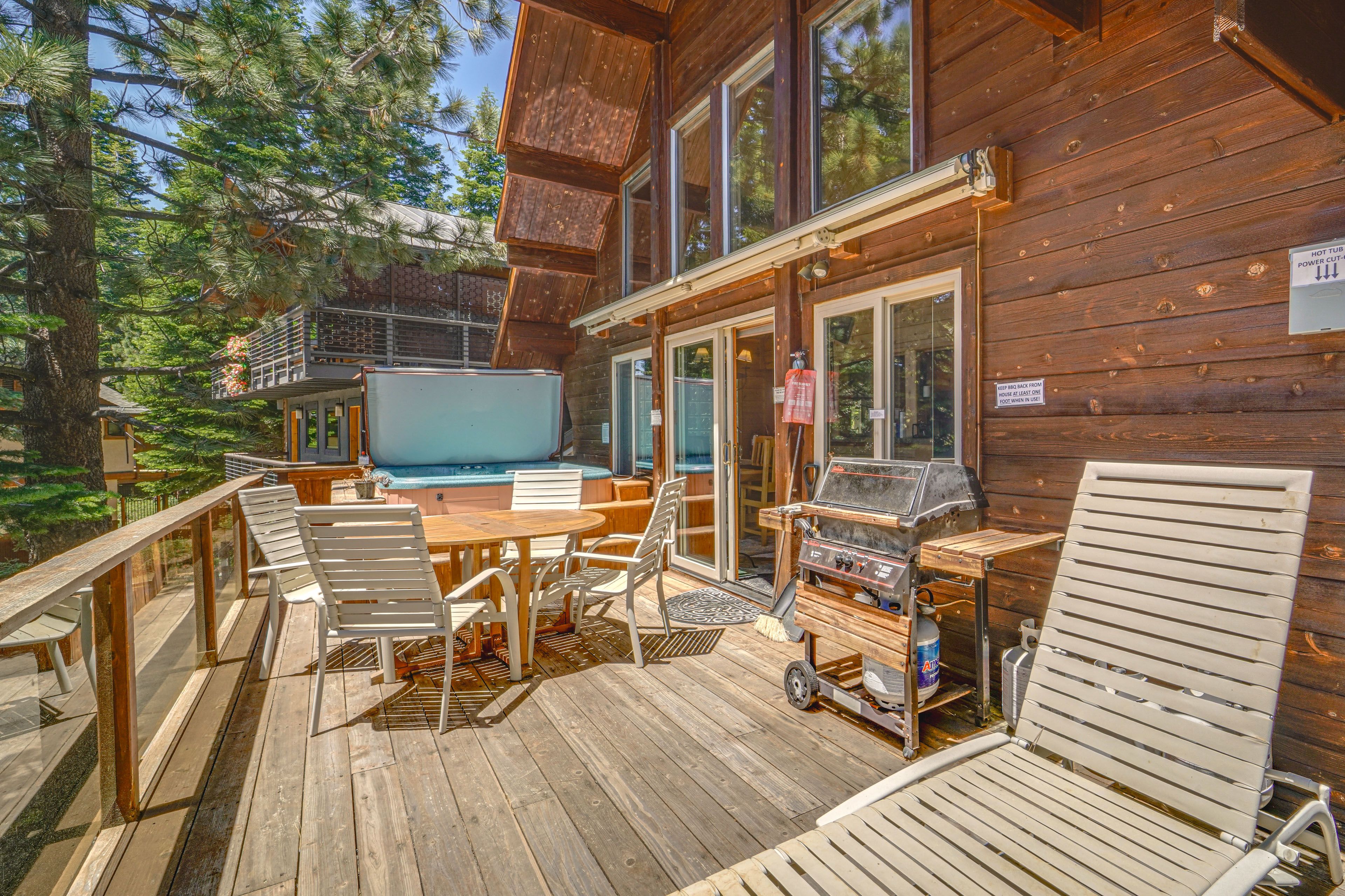 Furnished Deck | Dining Area | Gas Grill
