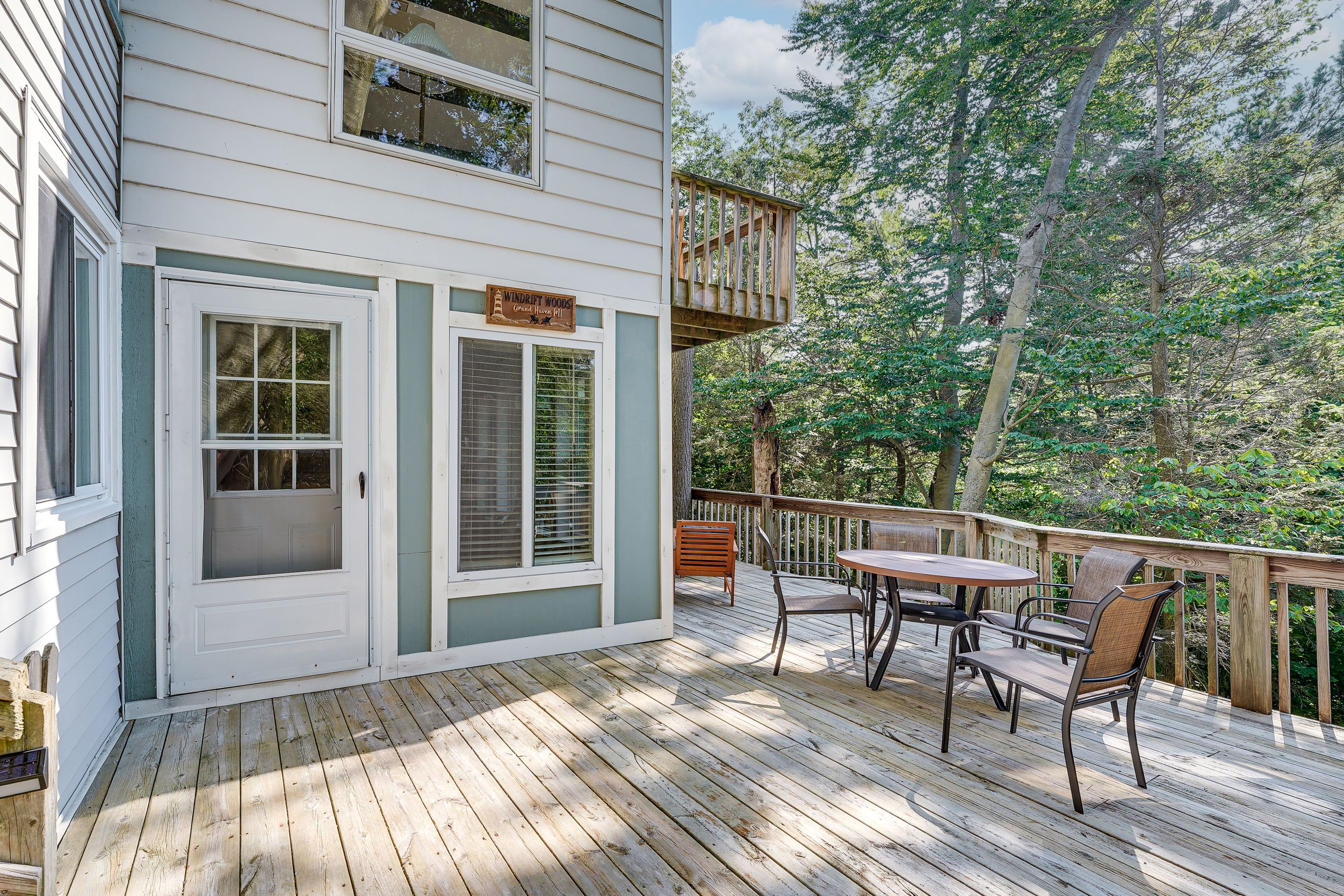 Private Deck | Unit Entrance | Outdoor Dining & Seating