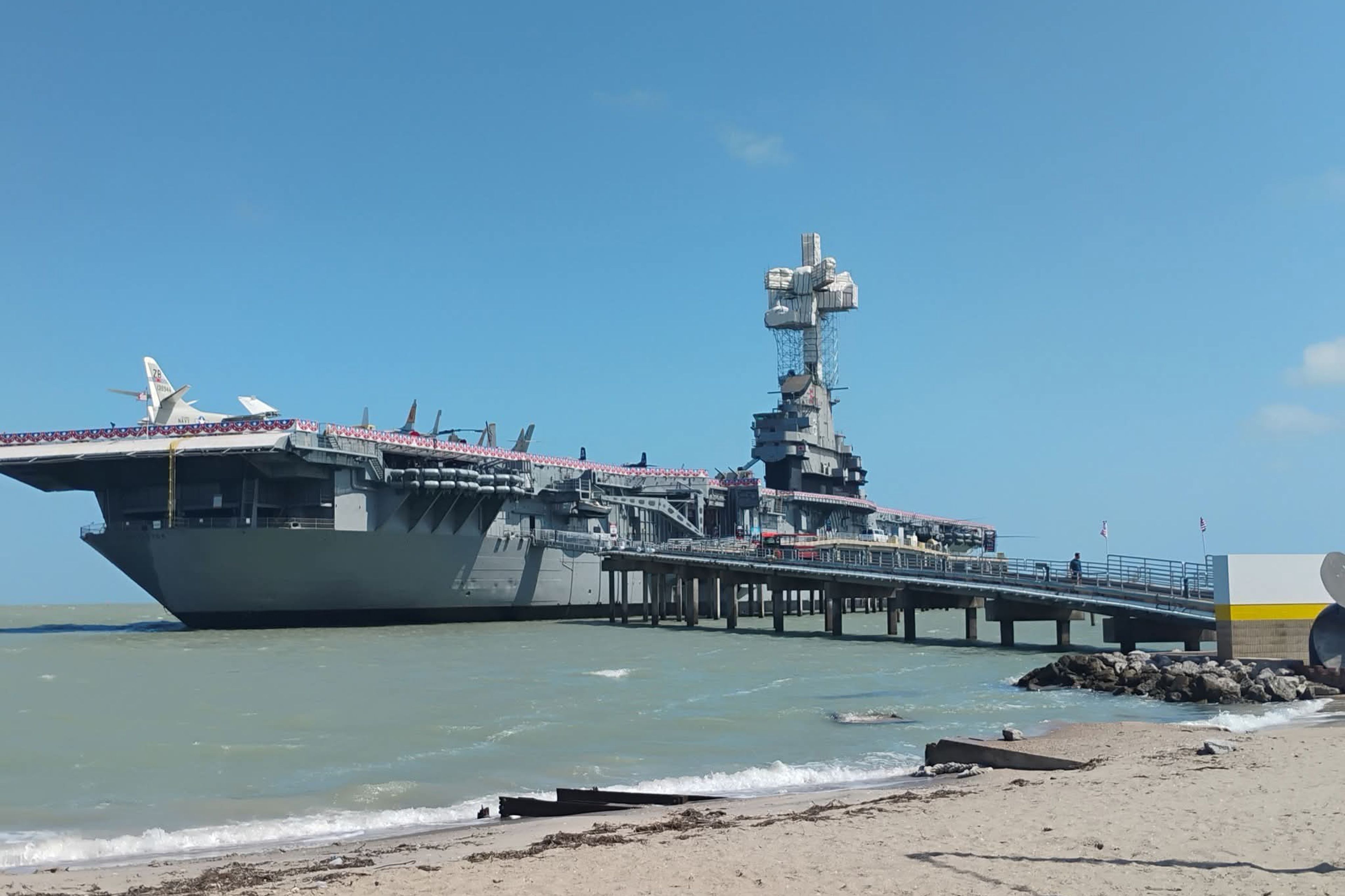 Near the USS Lexington