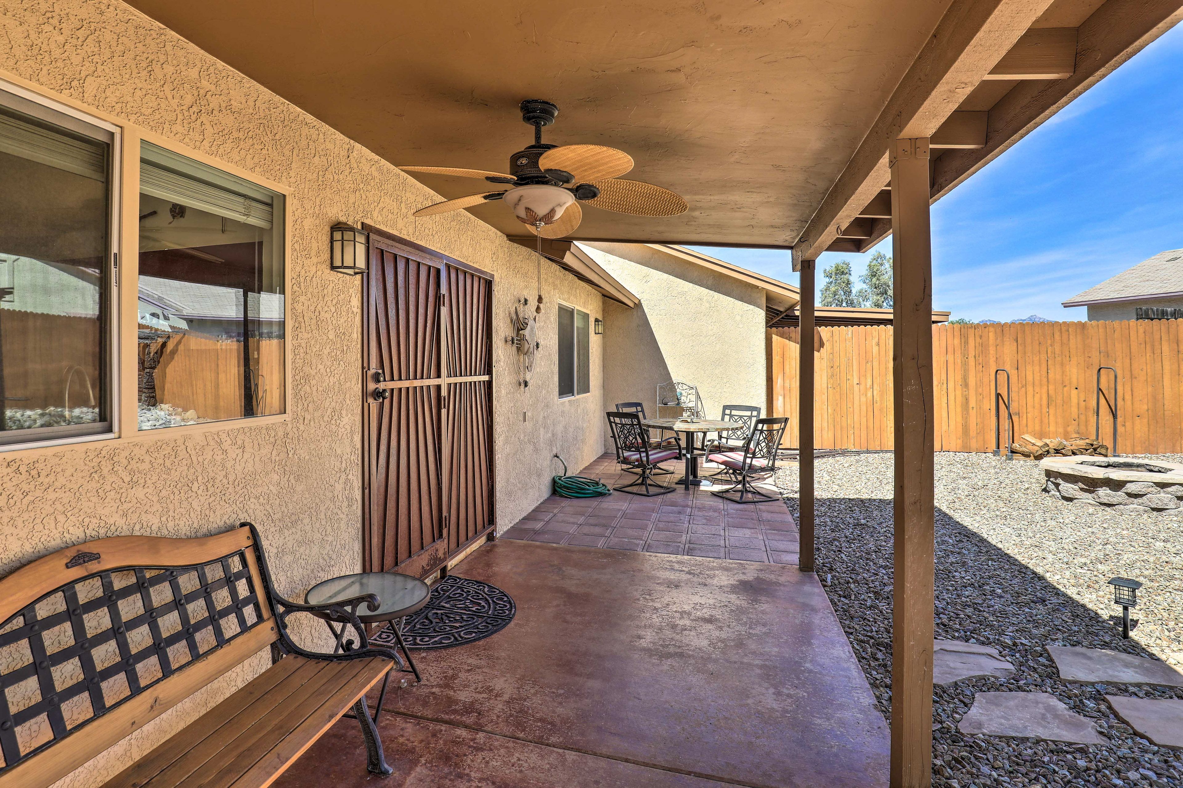 Unit 2 Exterior | Back Patio | Fenced Yard