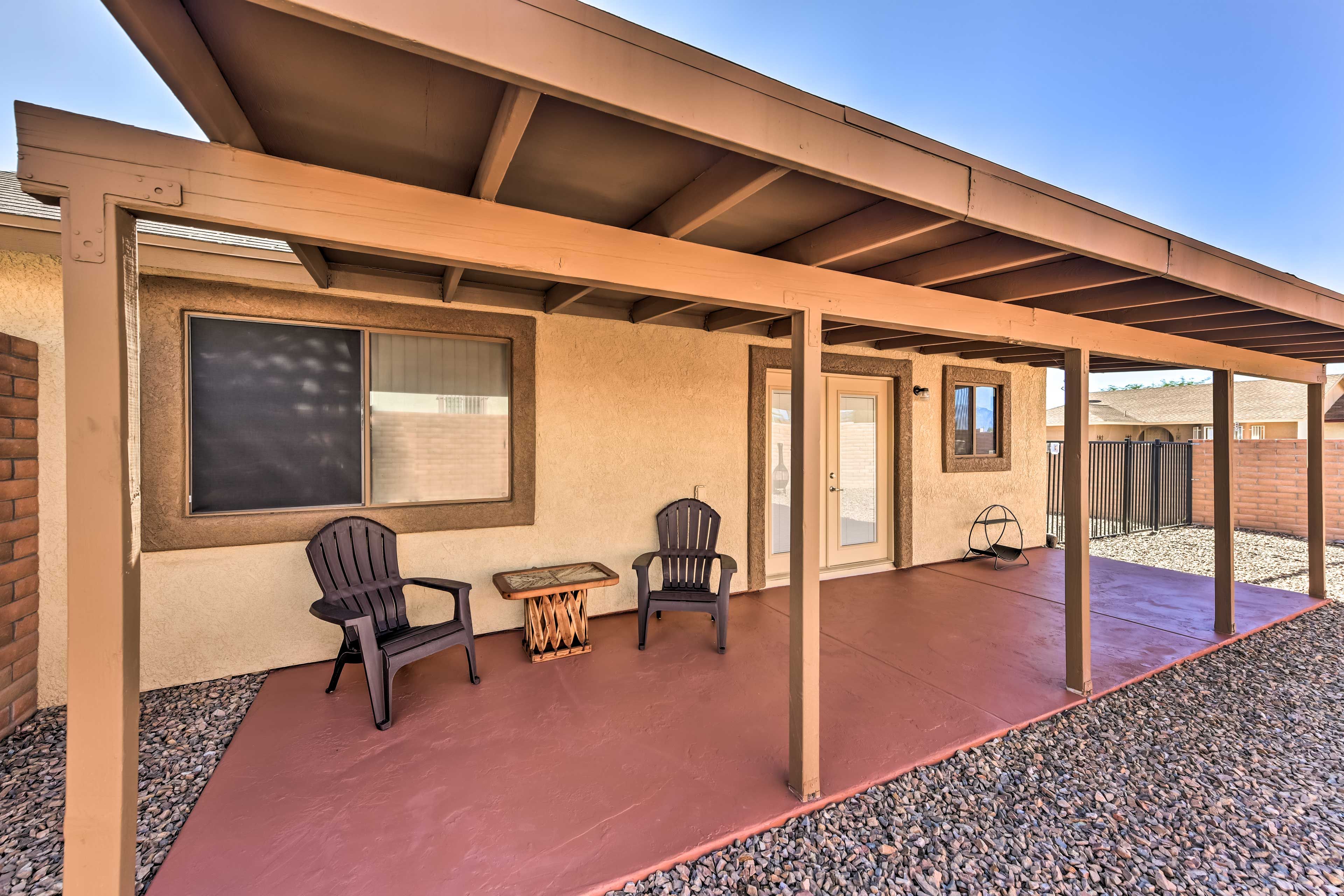 Unit 1 Exterior | Back Patio | Fenced Yard