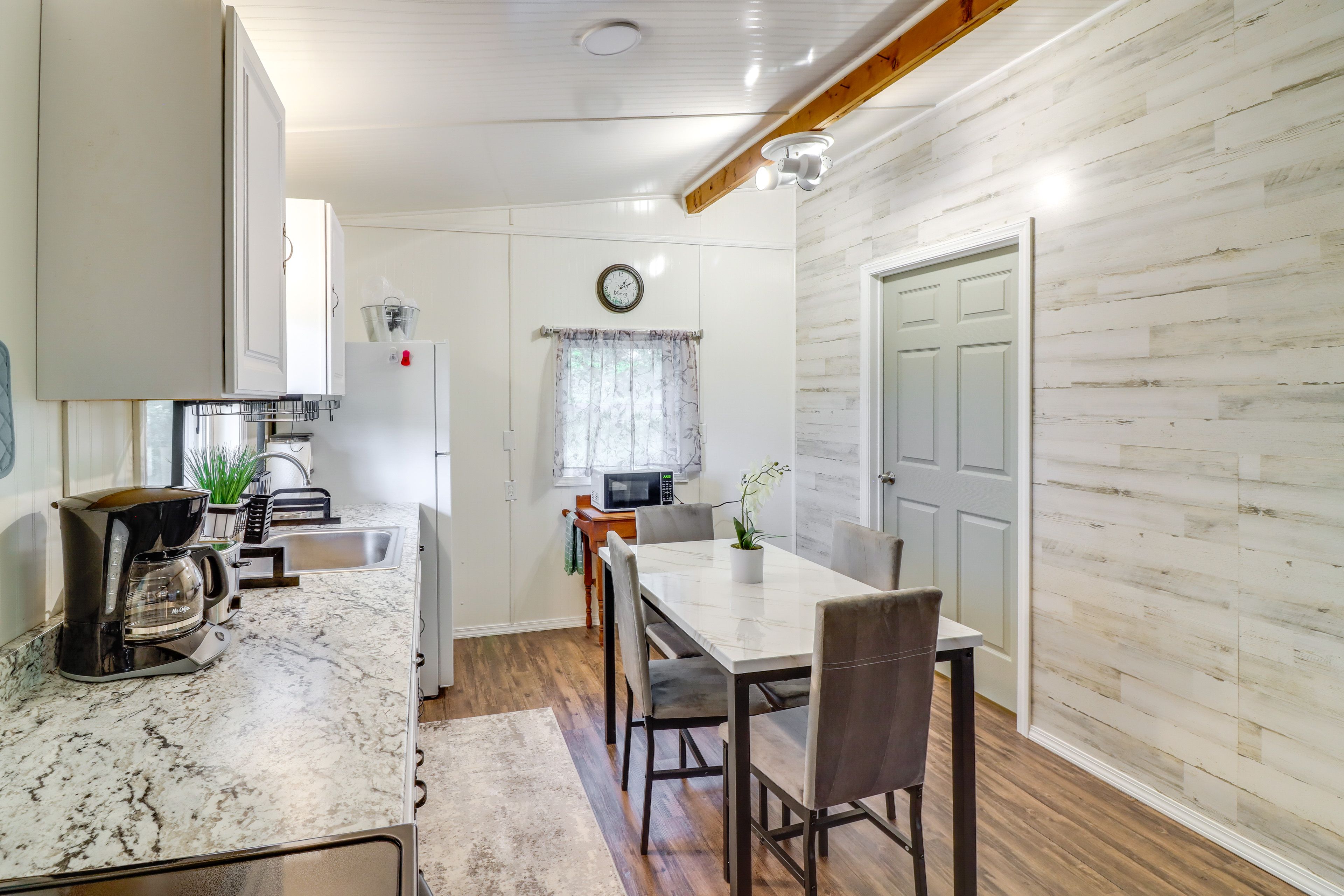 Studio Kitchen & Dining Area | Dishes & Flatware | Coffee Maker