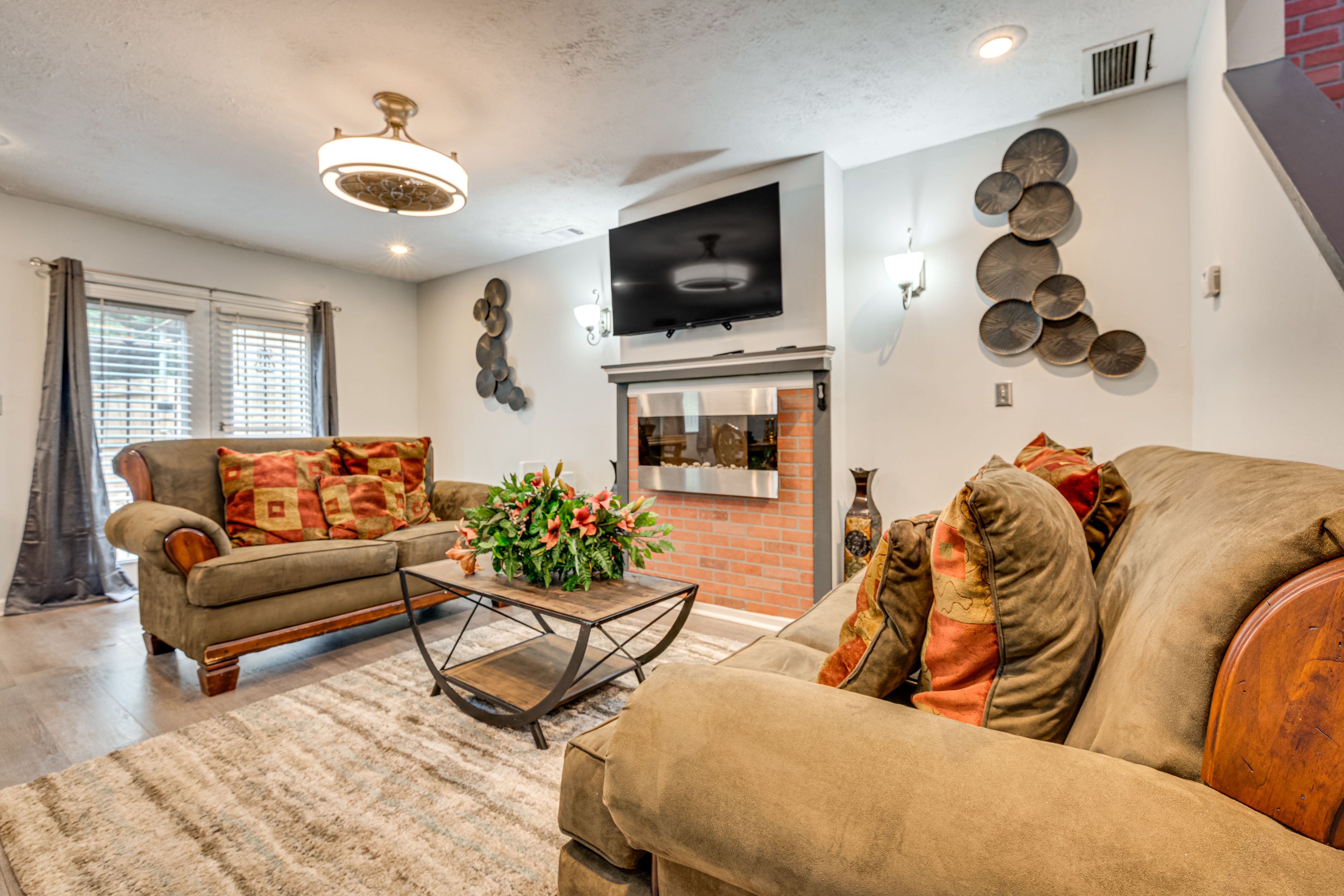 Property Interior | 2-Story Townhome | Free WiFi | Central A/C & Heating