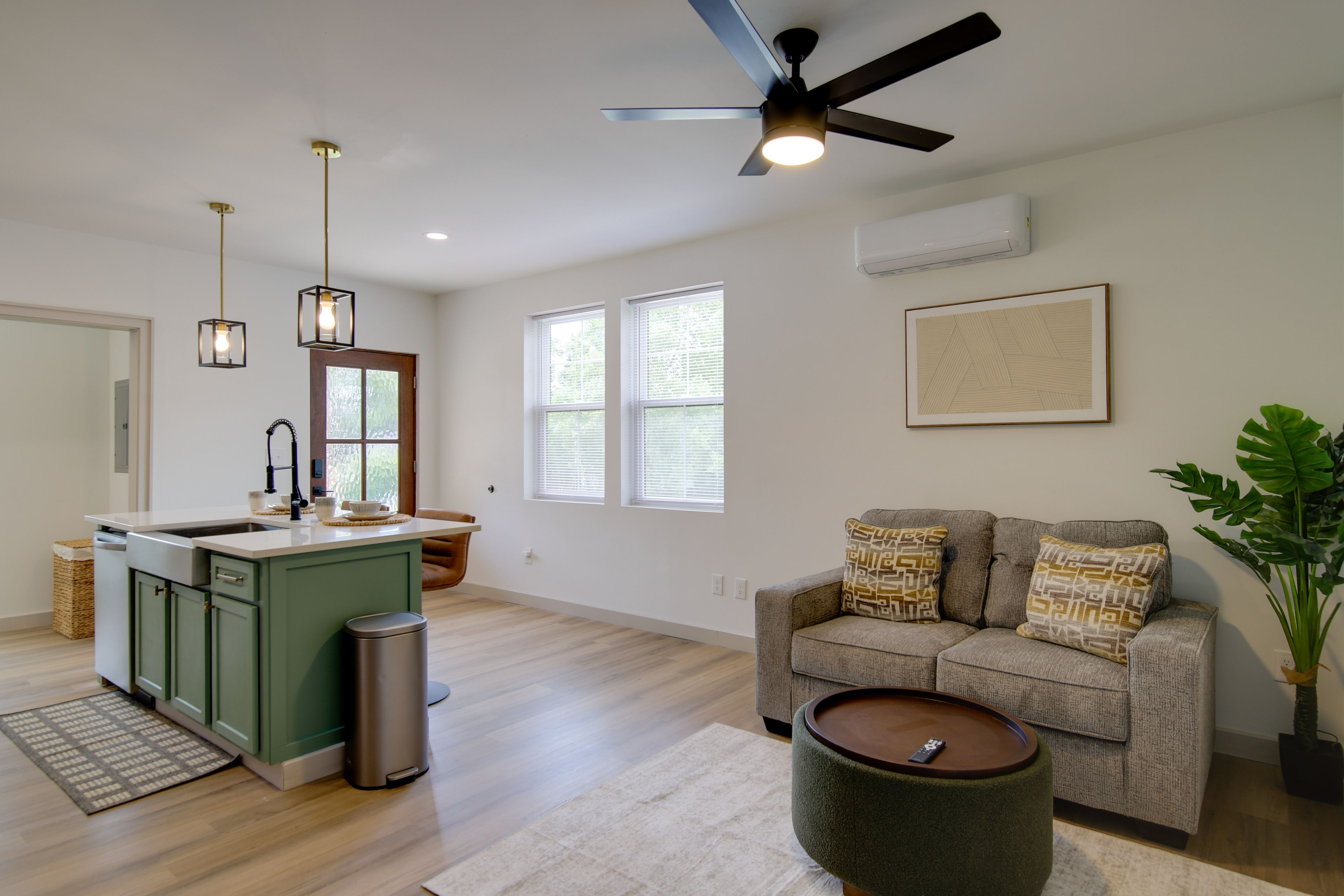 Living Area & Kitchen
