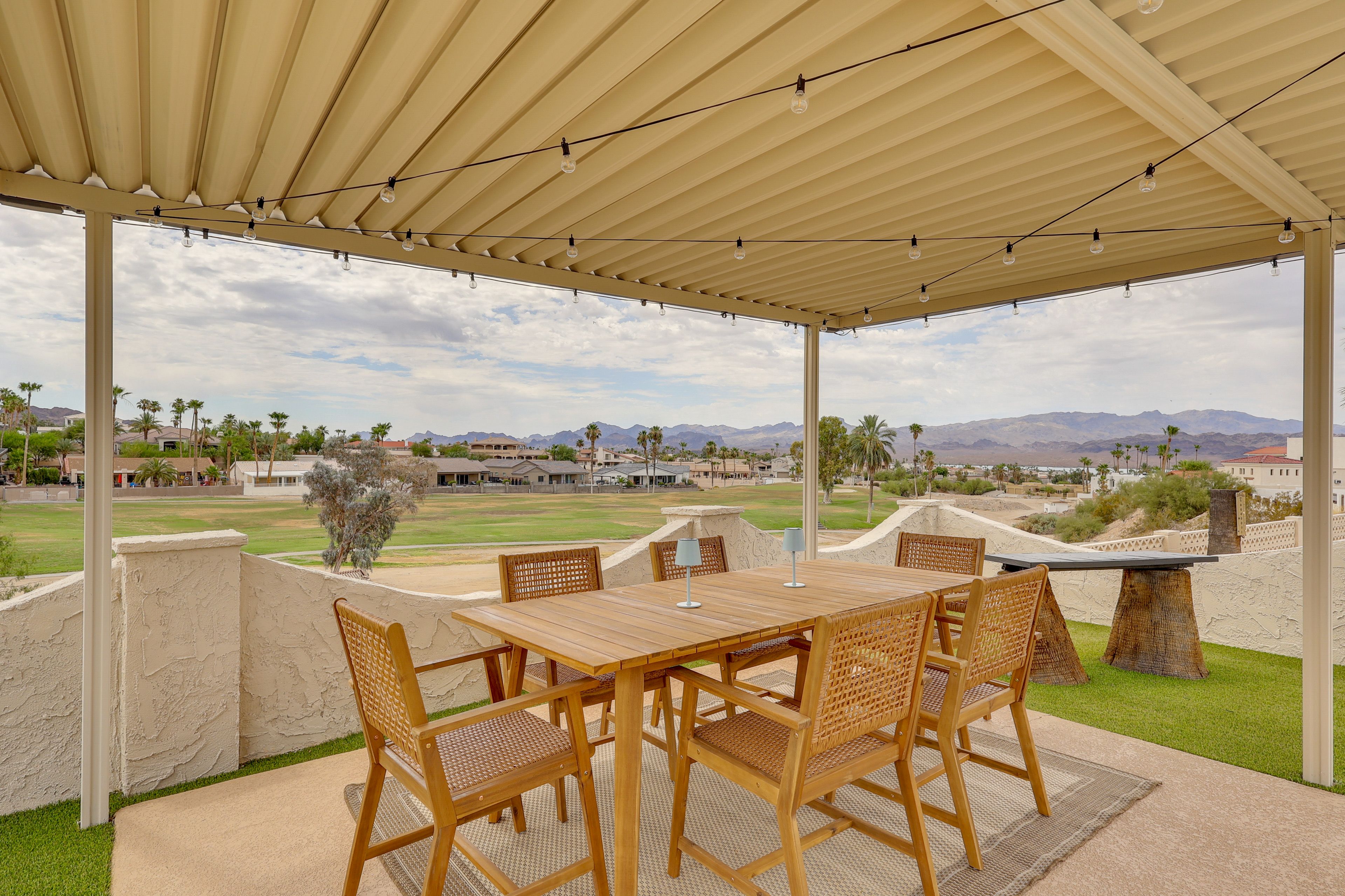 Covered Patio | Outdoor Dining | Mountain Views