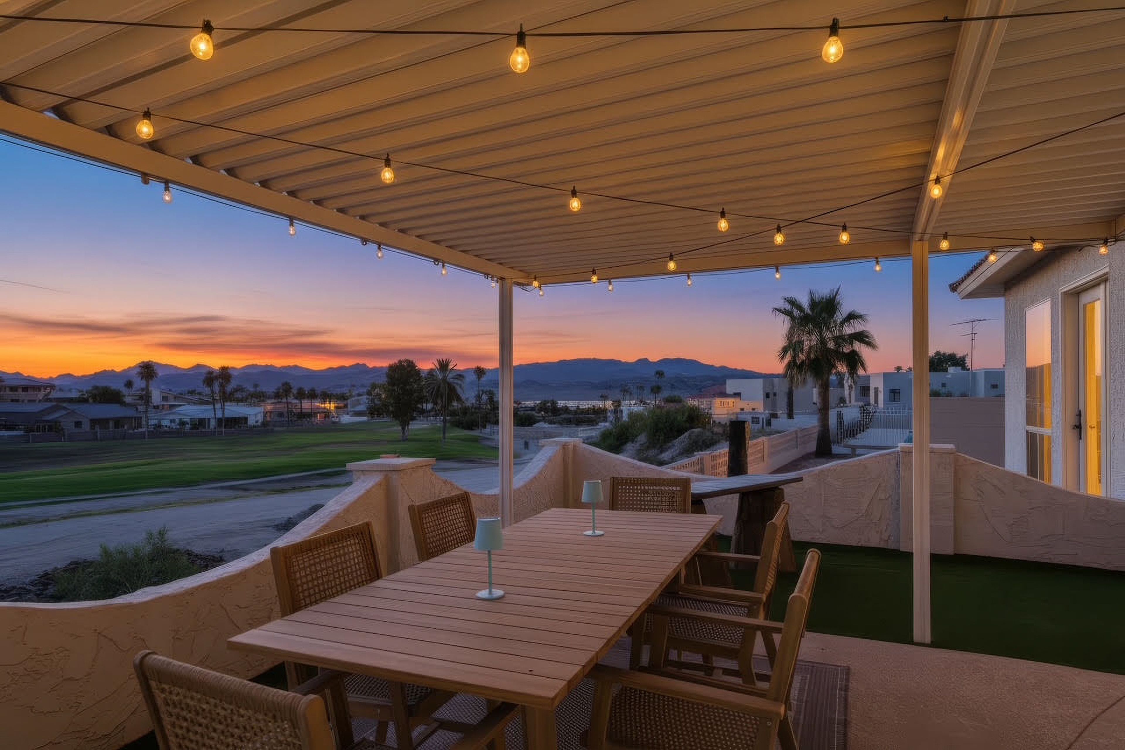 Covered Patio | Outdoor Dining | Mountain Views