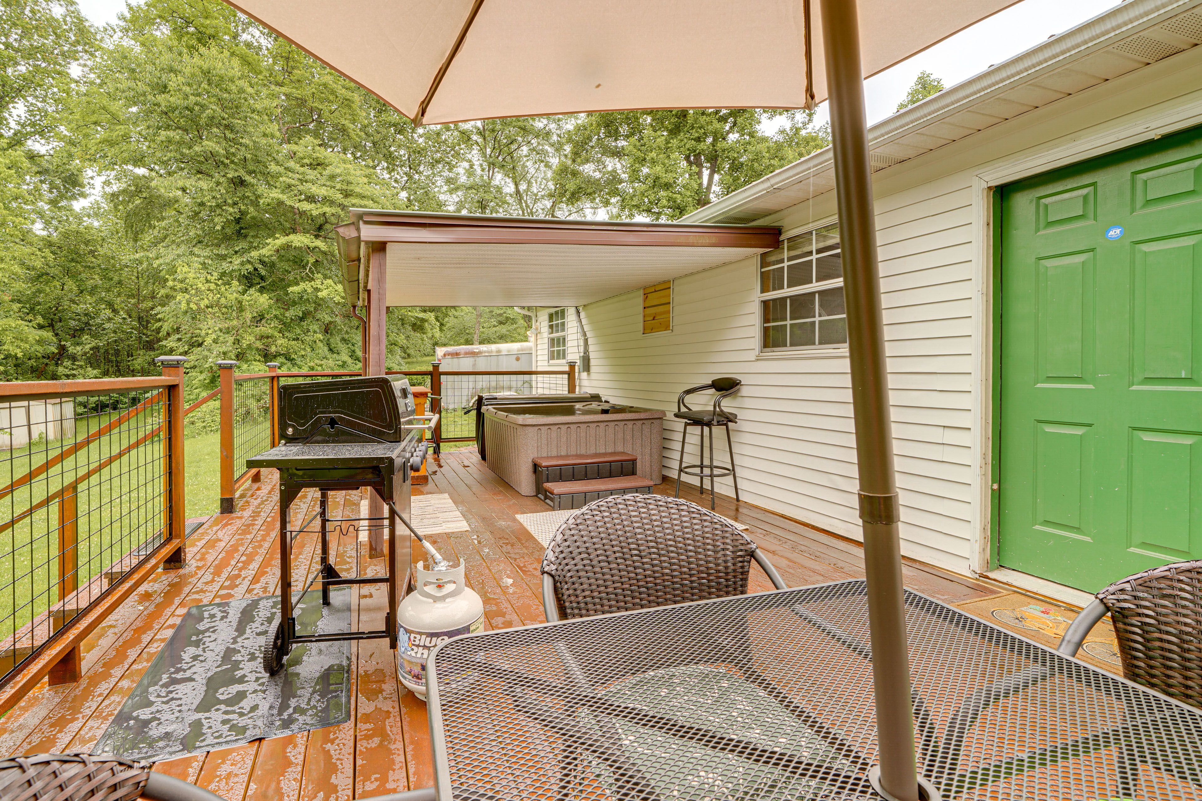 Furnished Deck | Private Hot Tub | Grill | Dining Area