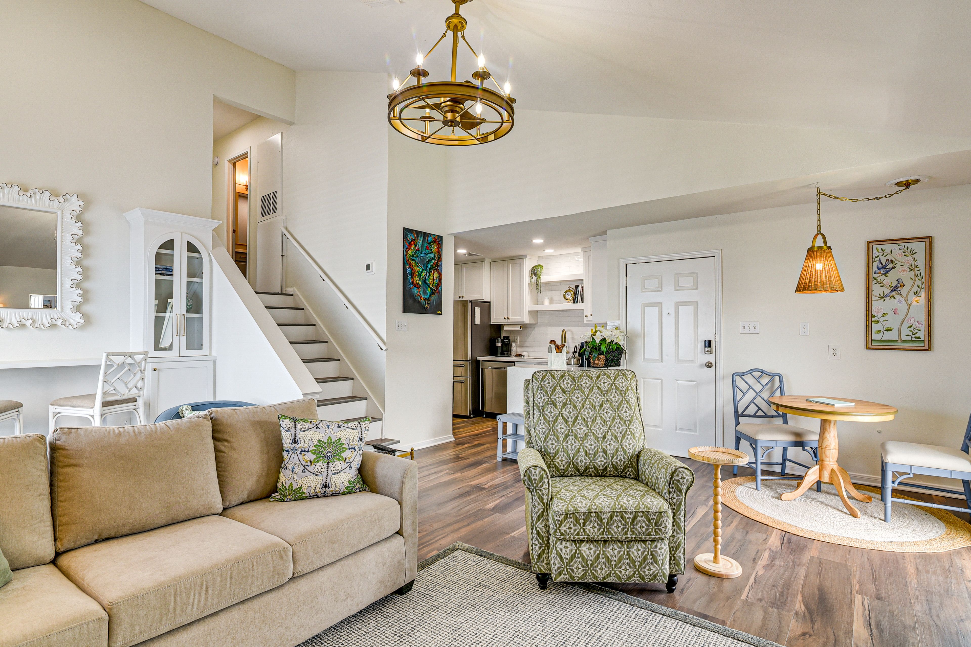 Galveston Vacation Rental | 2BR | 1BA | 1,056 Sq Ft | Exterior Steps to Enter