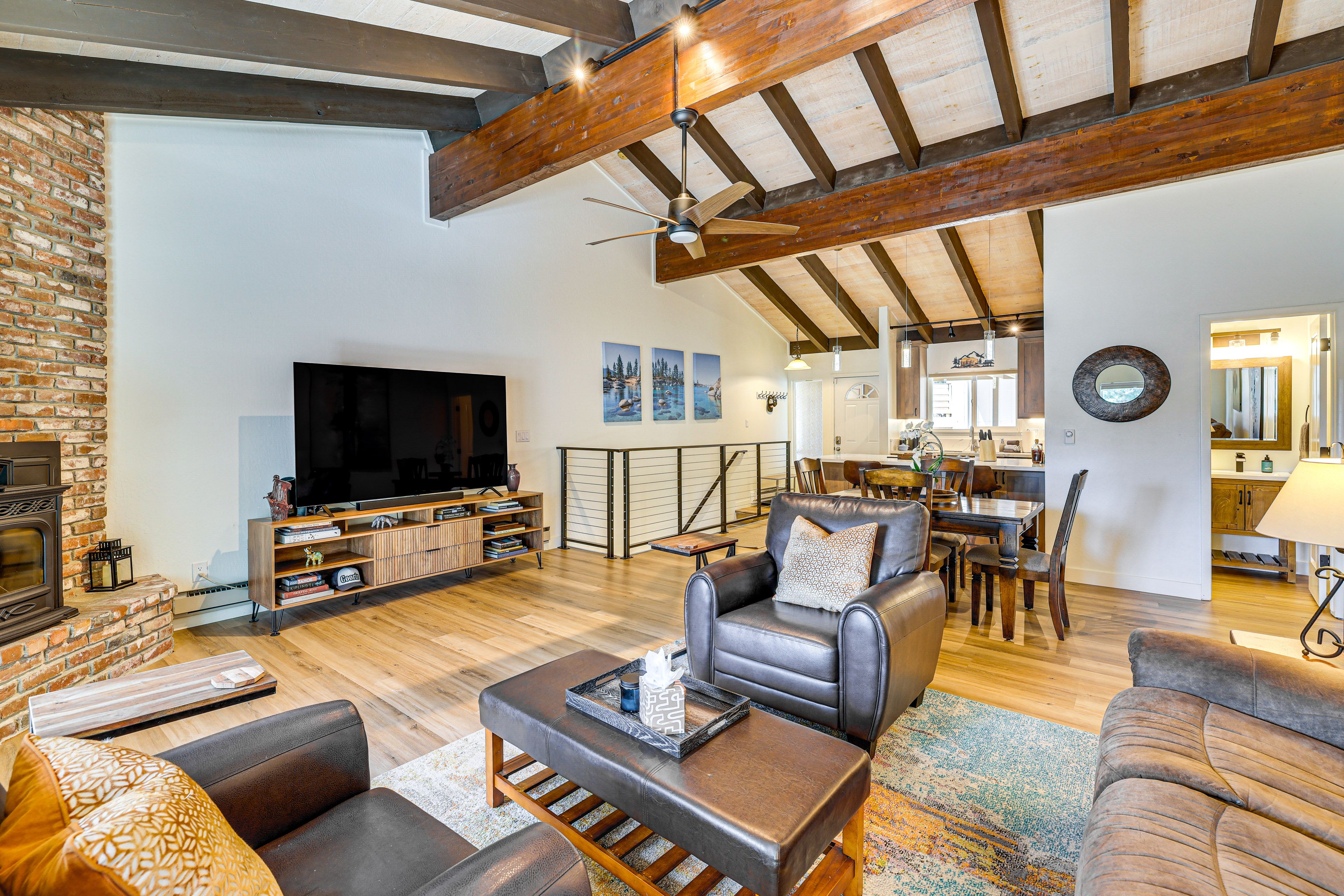 Incline Village Vacation Rental | 3BR | 2.5BA | 1,400 Sq Ft | Stairs to Enter
