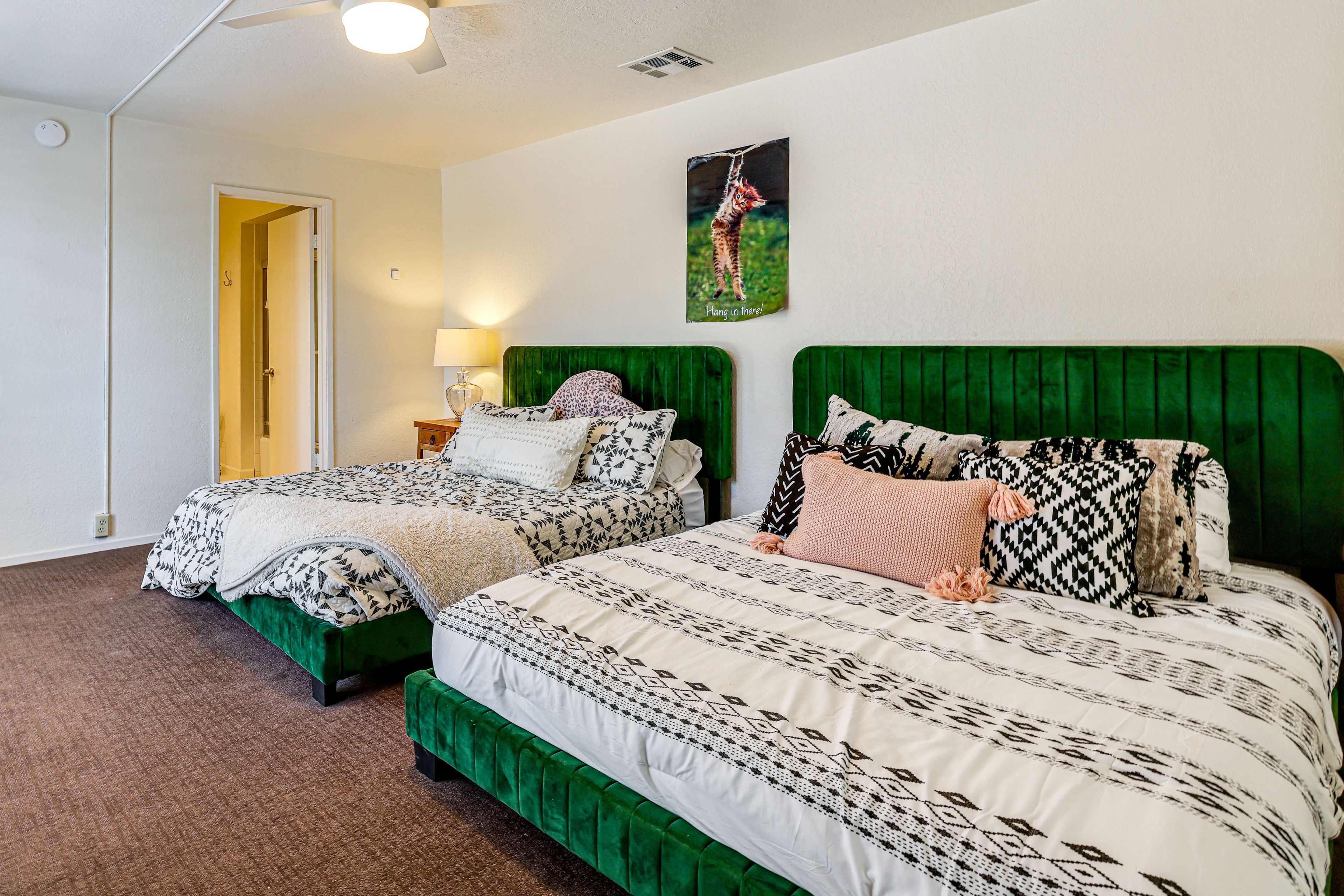 Bedroom 2 | 2 Queen Beds | En-Suite Bathroom | Patio Access
