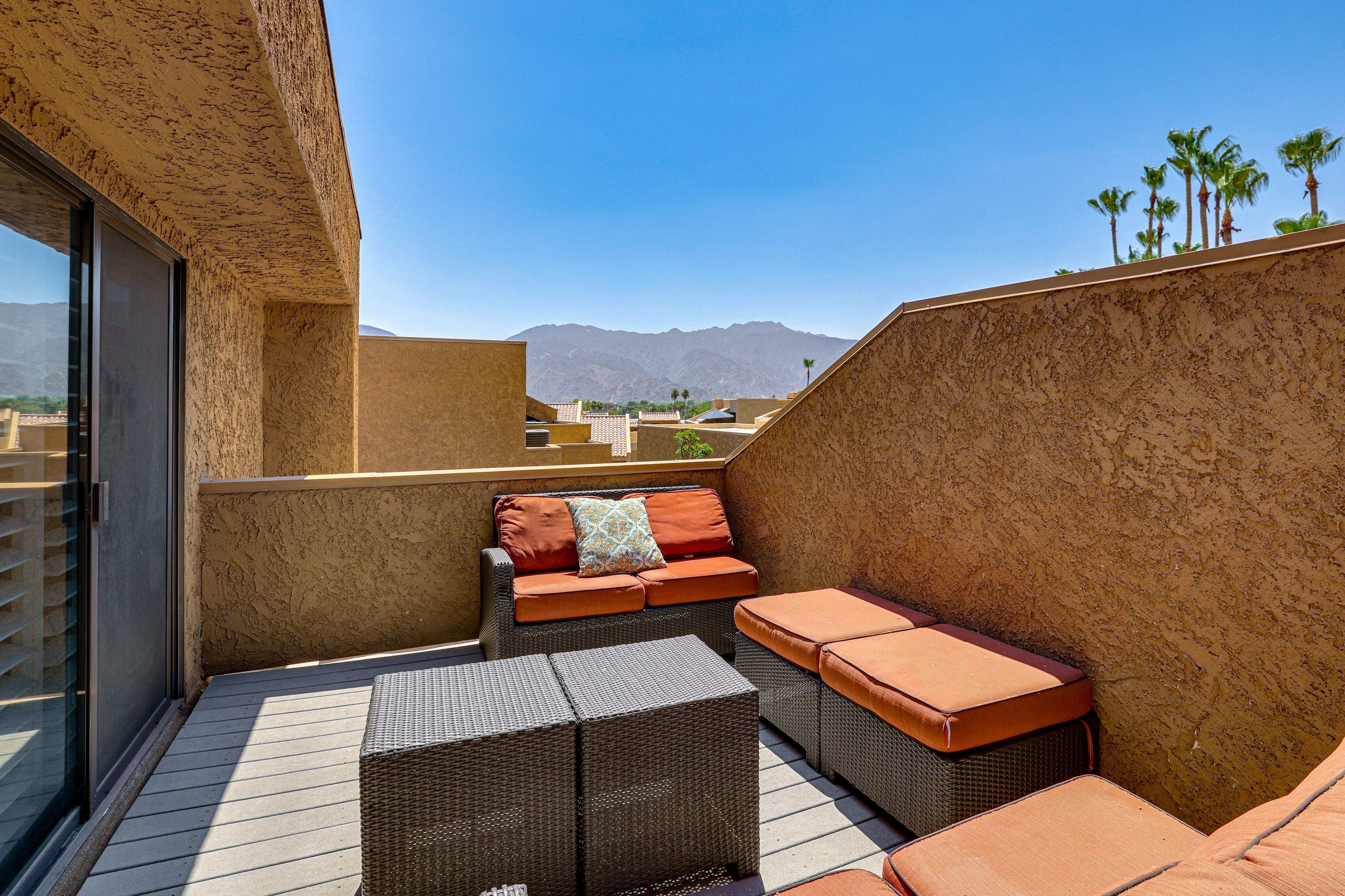 Rooftop Patio | Mountain Views | Outdoor Seating Areas