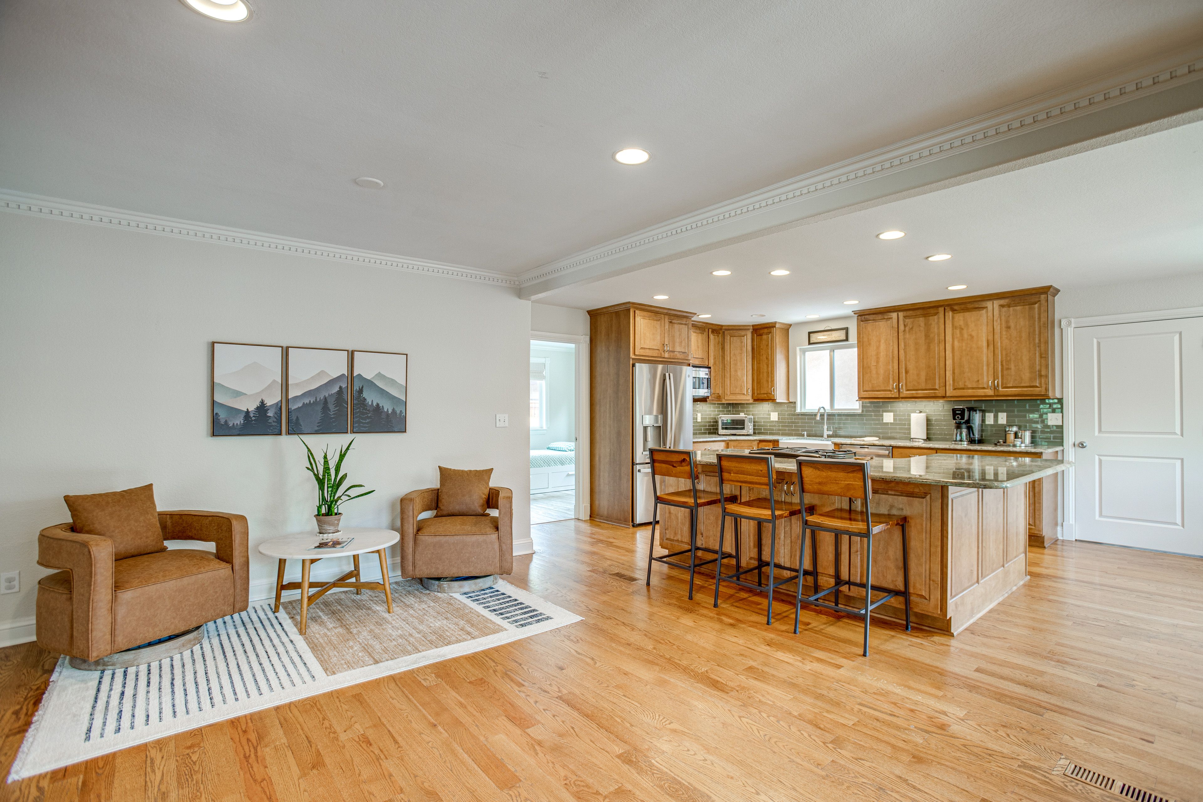 Sitting Area & Kitchen | Open Main Floor