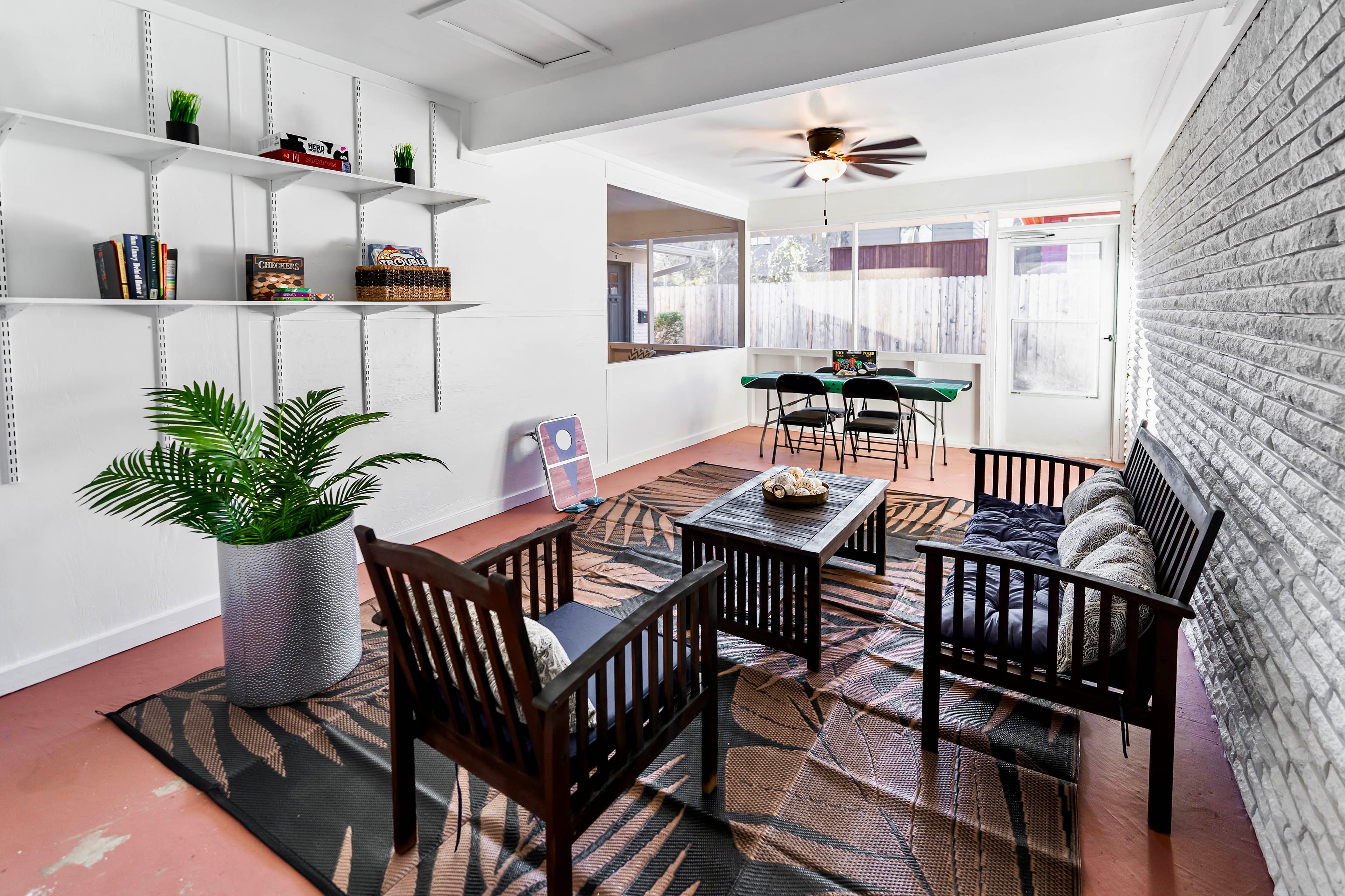 Split Rec Room | Card Table